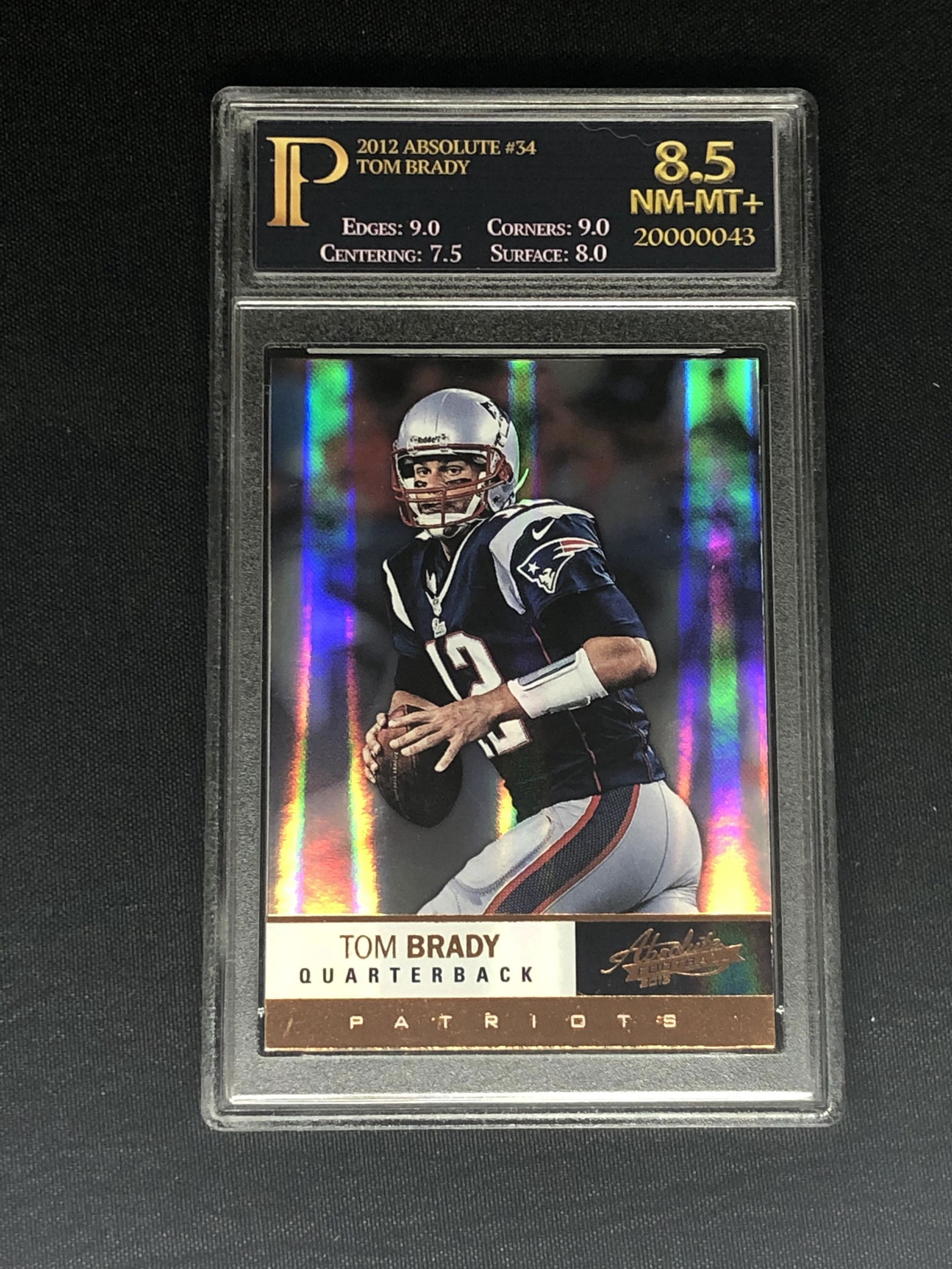 Tom Brady Prime Grading 8.5 Sports Card (1 of 1)
