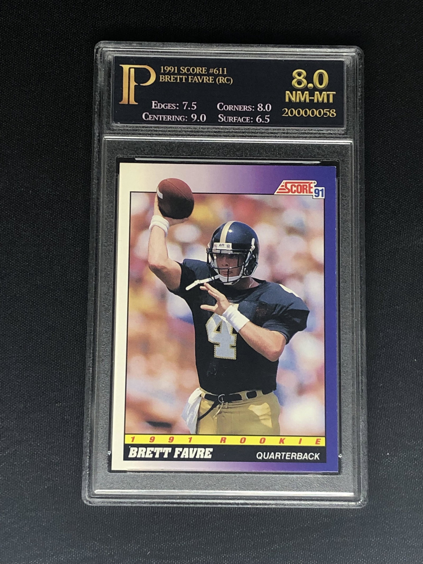 Brett Favre Prime Grading 8 Sports Card: Brett Favre Prime Grading 8 Sports Card