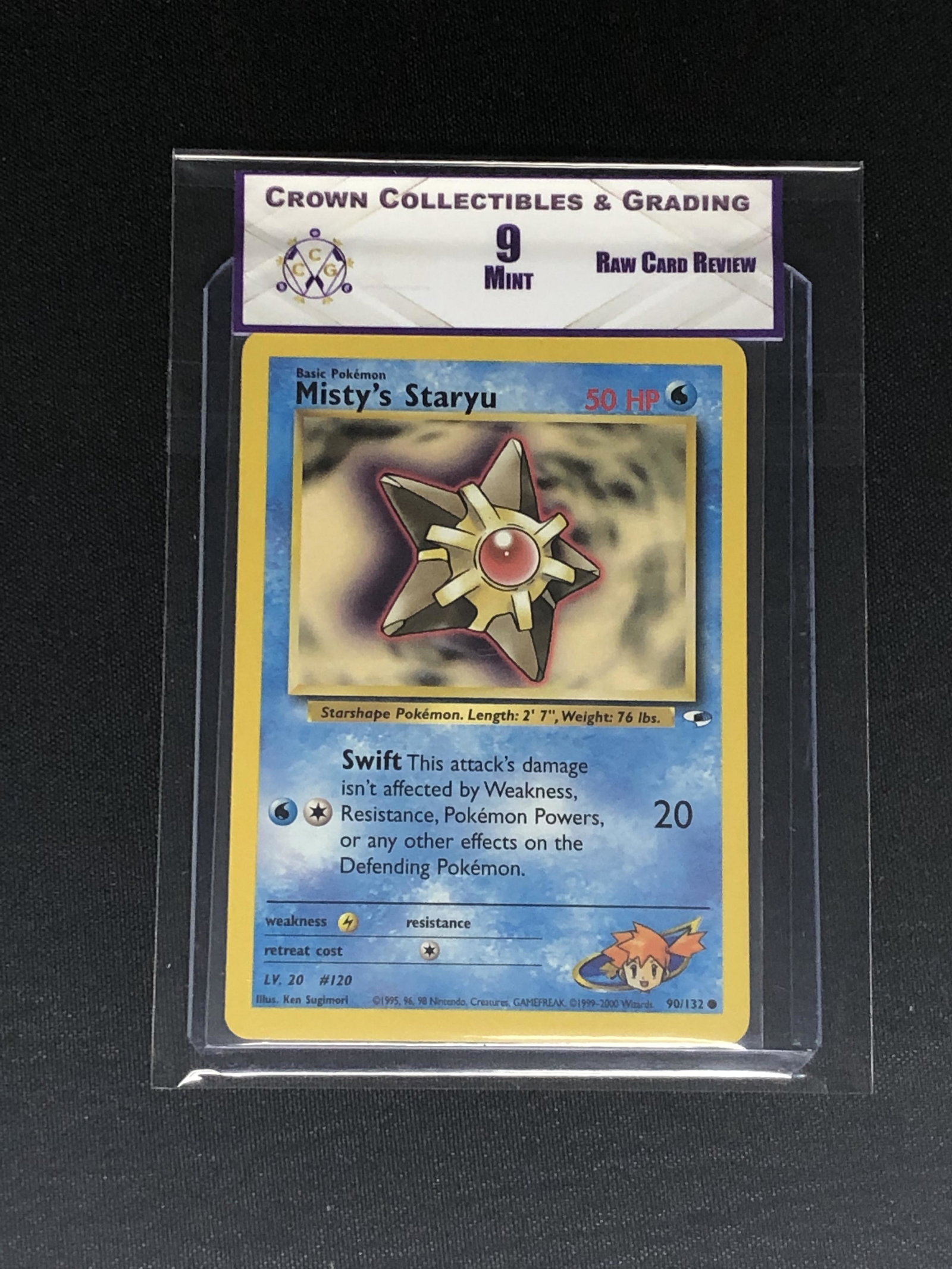 RCR Misty's Staryu CC&G 9 Pokemon Card: RCR Misty's Staryu CC&G 9 Pokemon Card