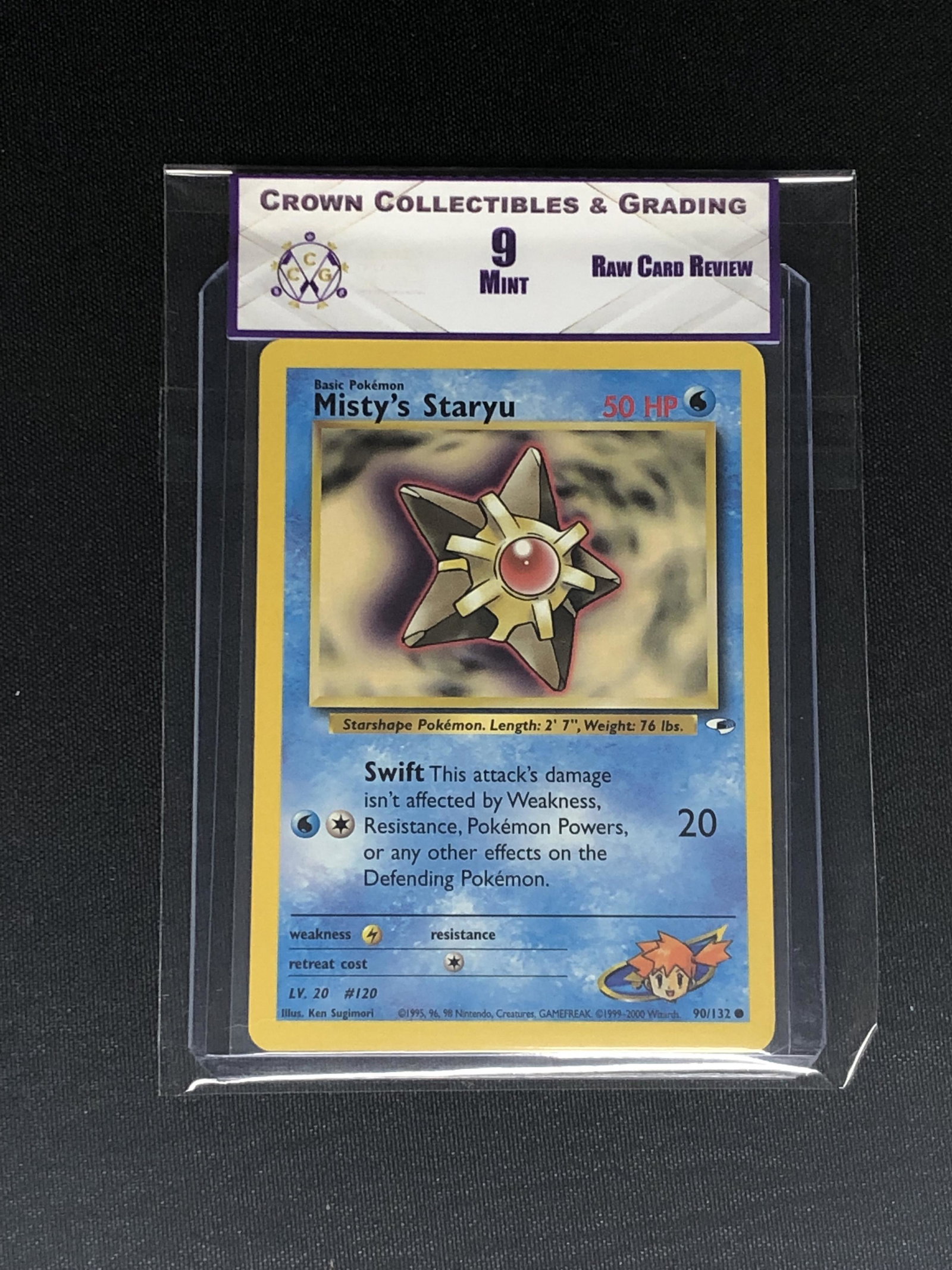 RCR Misty's Staryu CC&G 9 Pokemon Card: RCR Misty's Staryu CC&G 9 Pokemon Card