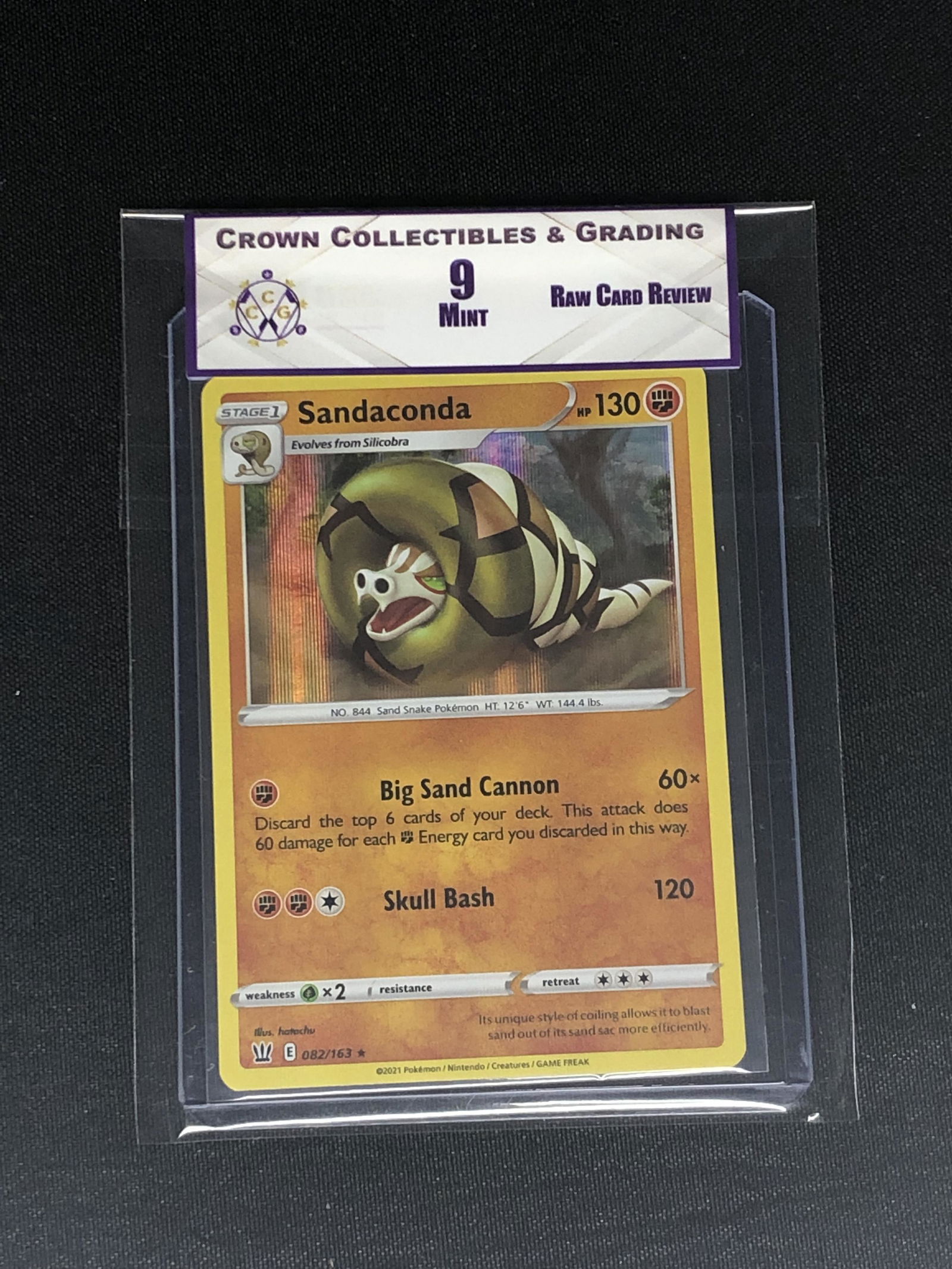 RCR Sandaconda CC&G 9 Pokemon Card (1 of 1)