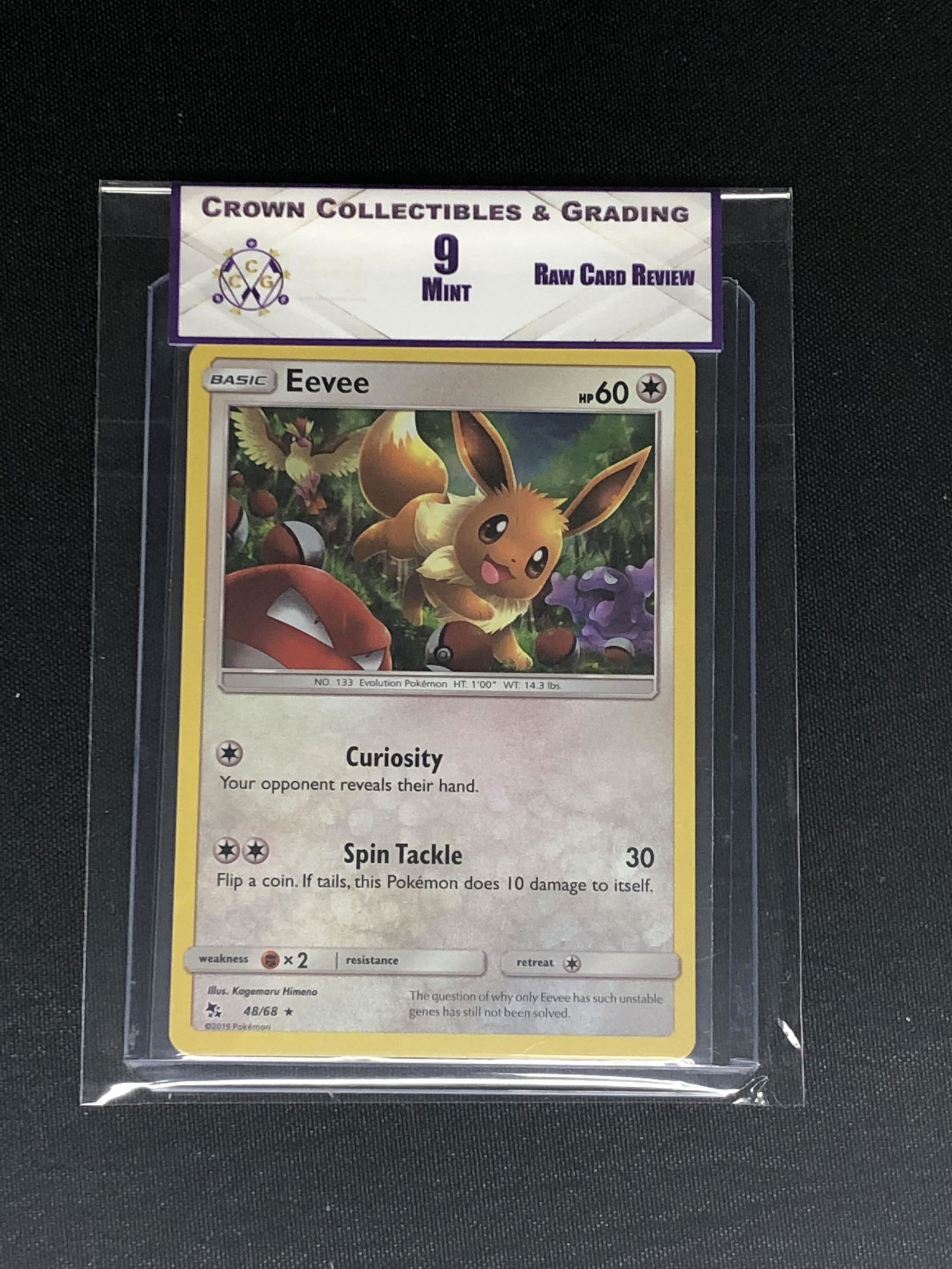 RCR Eevee CC&G 9 Pokemon Card (1 of 1)