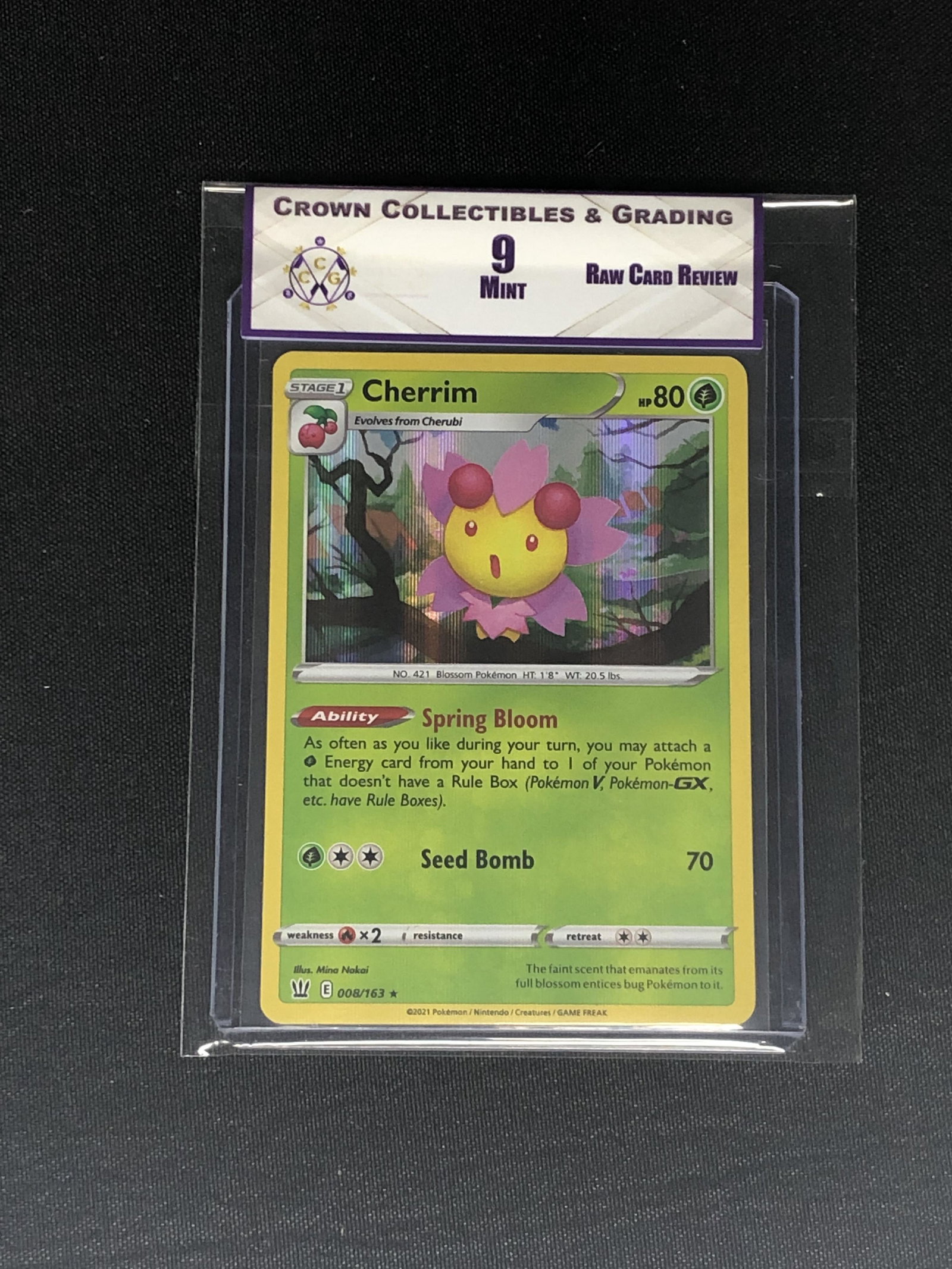 RCR Cherrim CC&G 9 Pokemon Card: RCR Cherrim CC&G 9 Pokemon Card