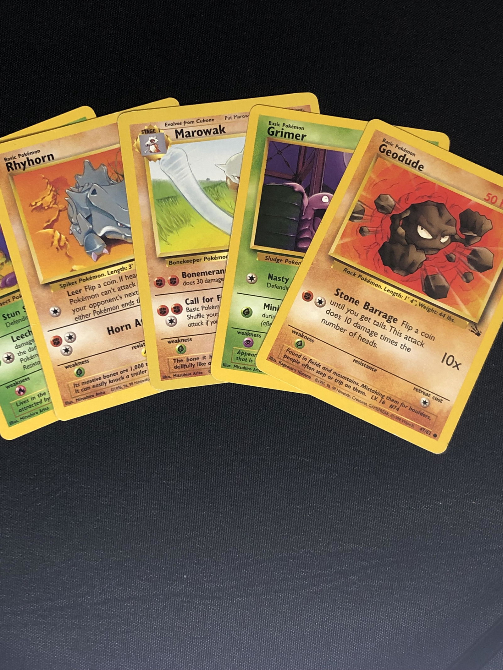 Lot of 5 Pokemon Cards- in moderately played condition (1 of 1)