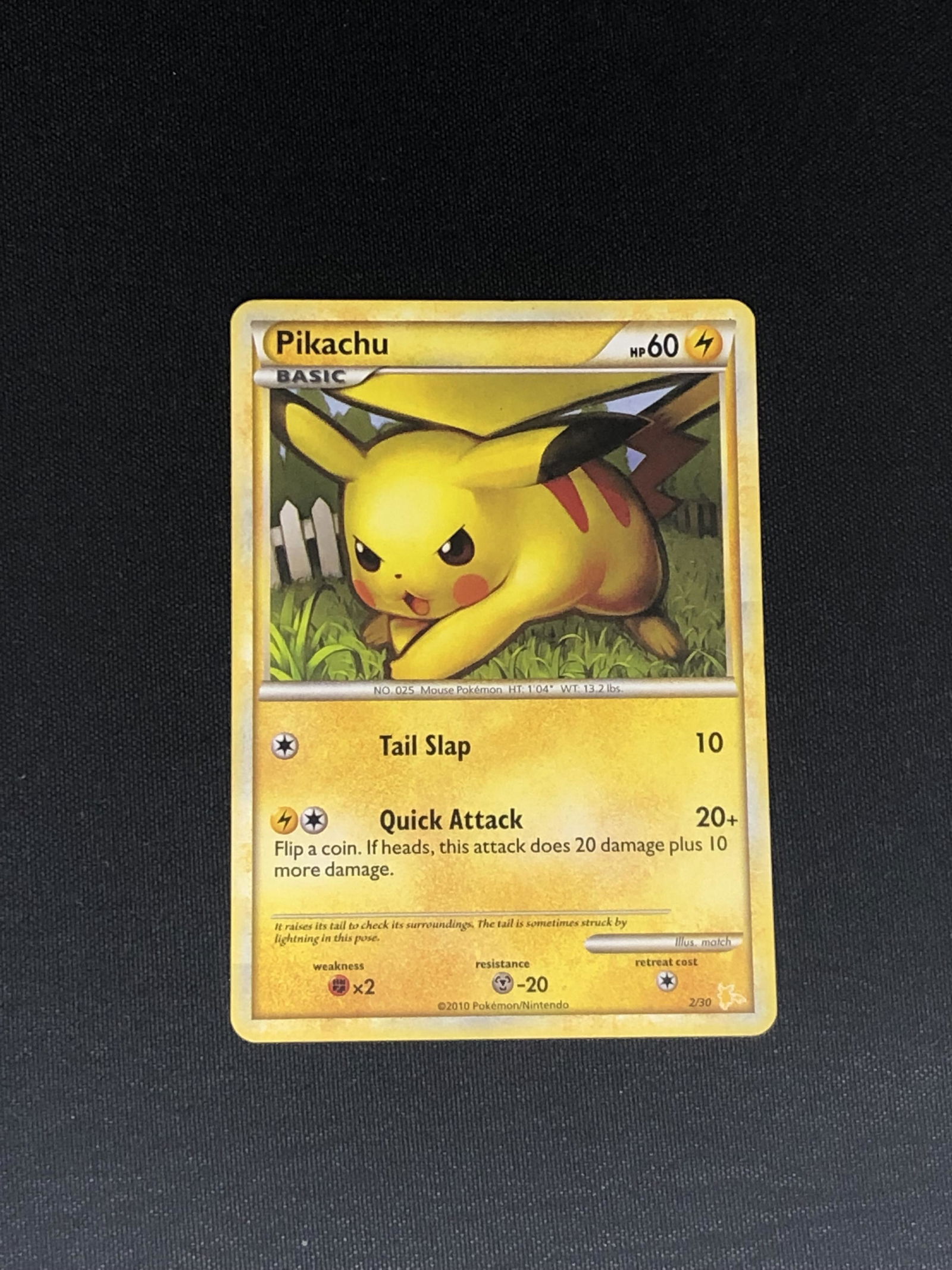 Pikachu Pokemon Card Single- in moderately played condition (1 of 1)
