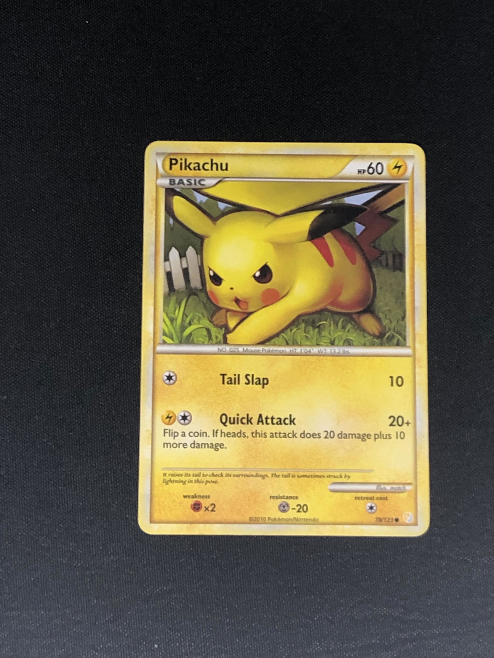 Pikachu Pokemon Card Single- in moderately played condition (1 of 1)