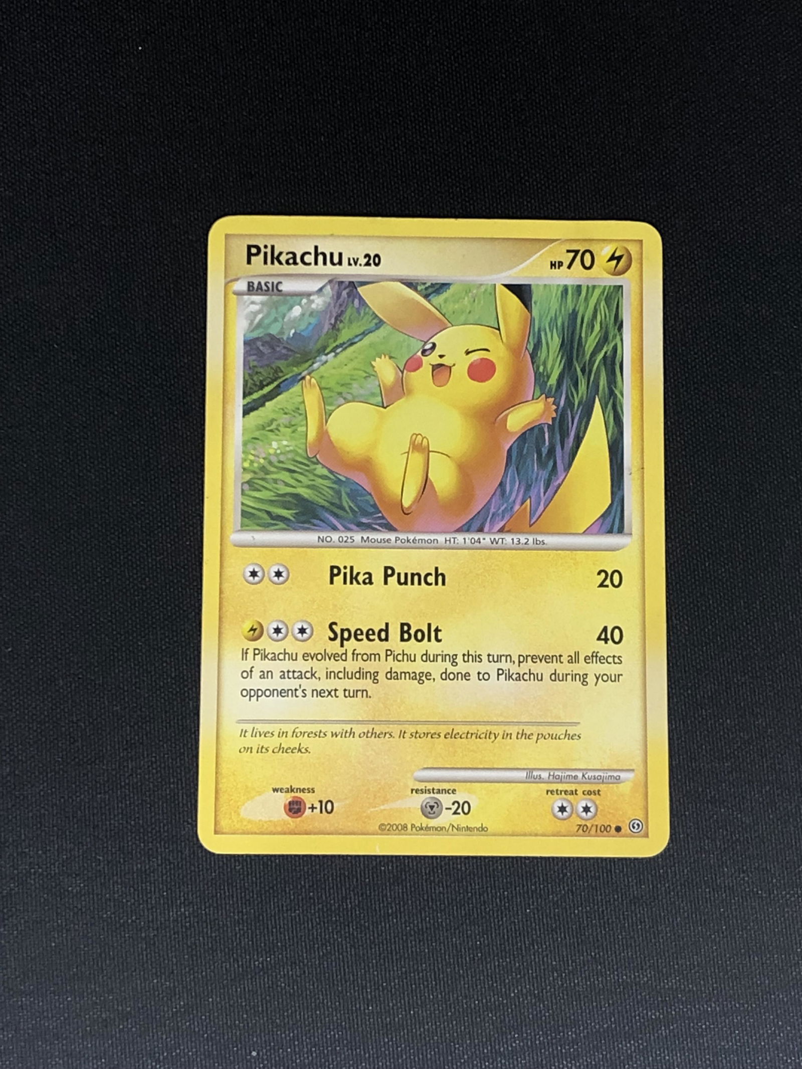 Pikachu Pokemon Card Single- in moderately played condition (1 of 1)