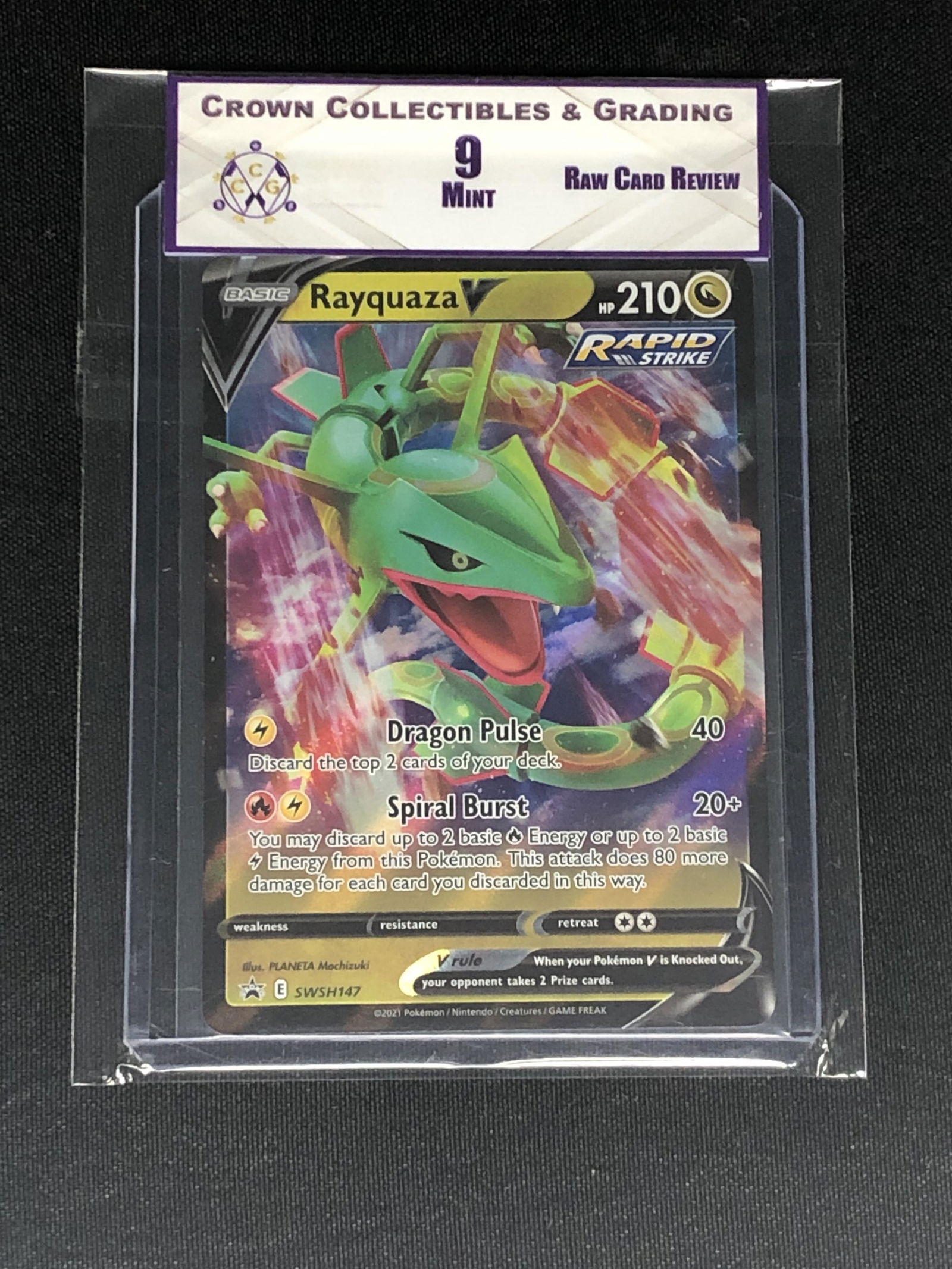 RCR Rayquaza V CC&G 9 Pokemon Card (1 of 1)