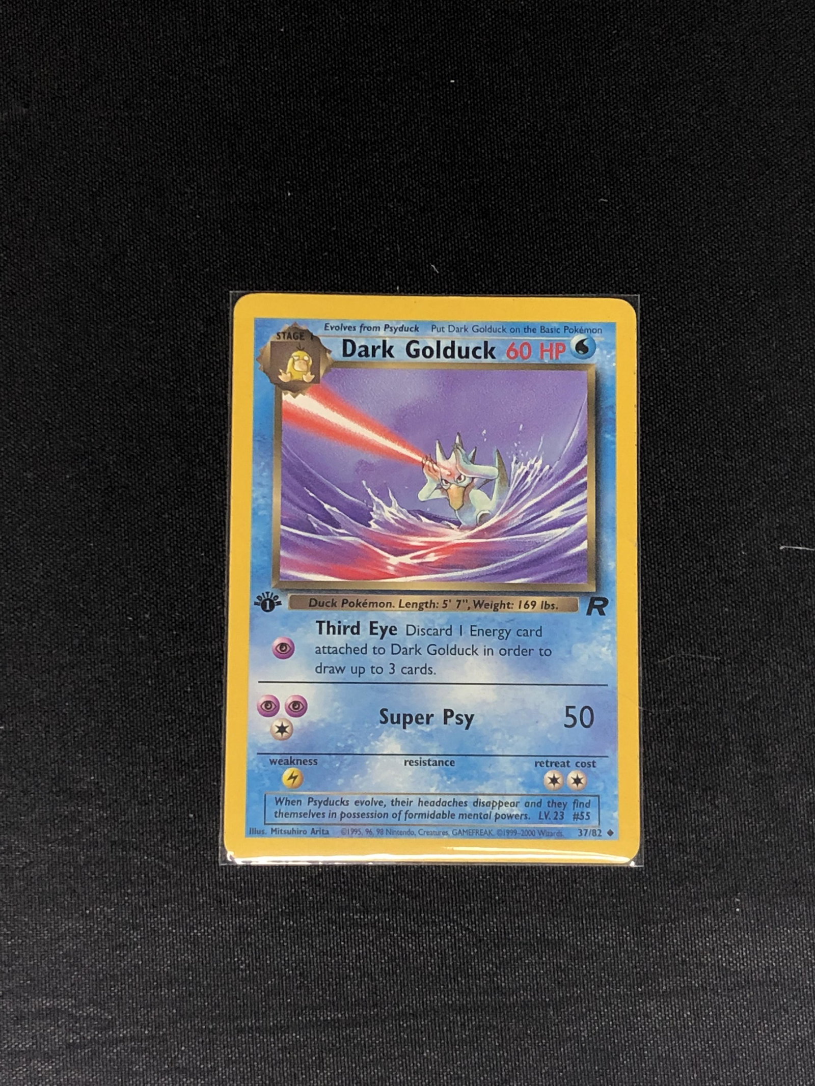 Dark Golduck single 1st edition- in moderately played condition: Dark Golduck single 1st edition- in moderately played condition