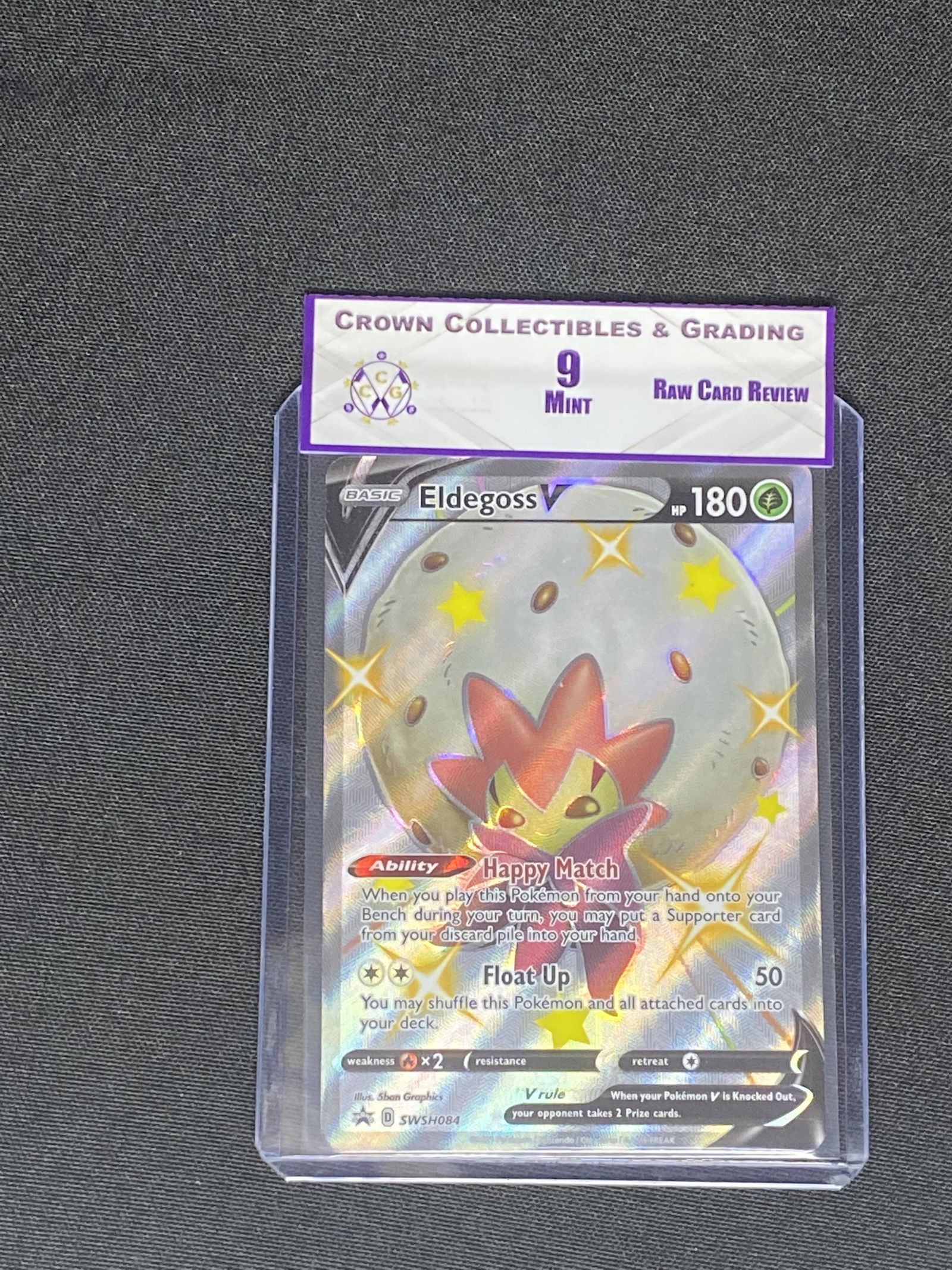 RCR Eldegoss V CC&G 9 Pokemon Card (1 of 1)