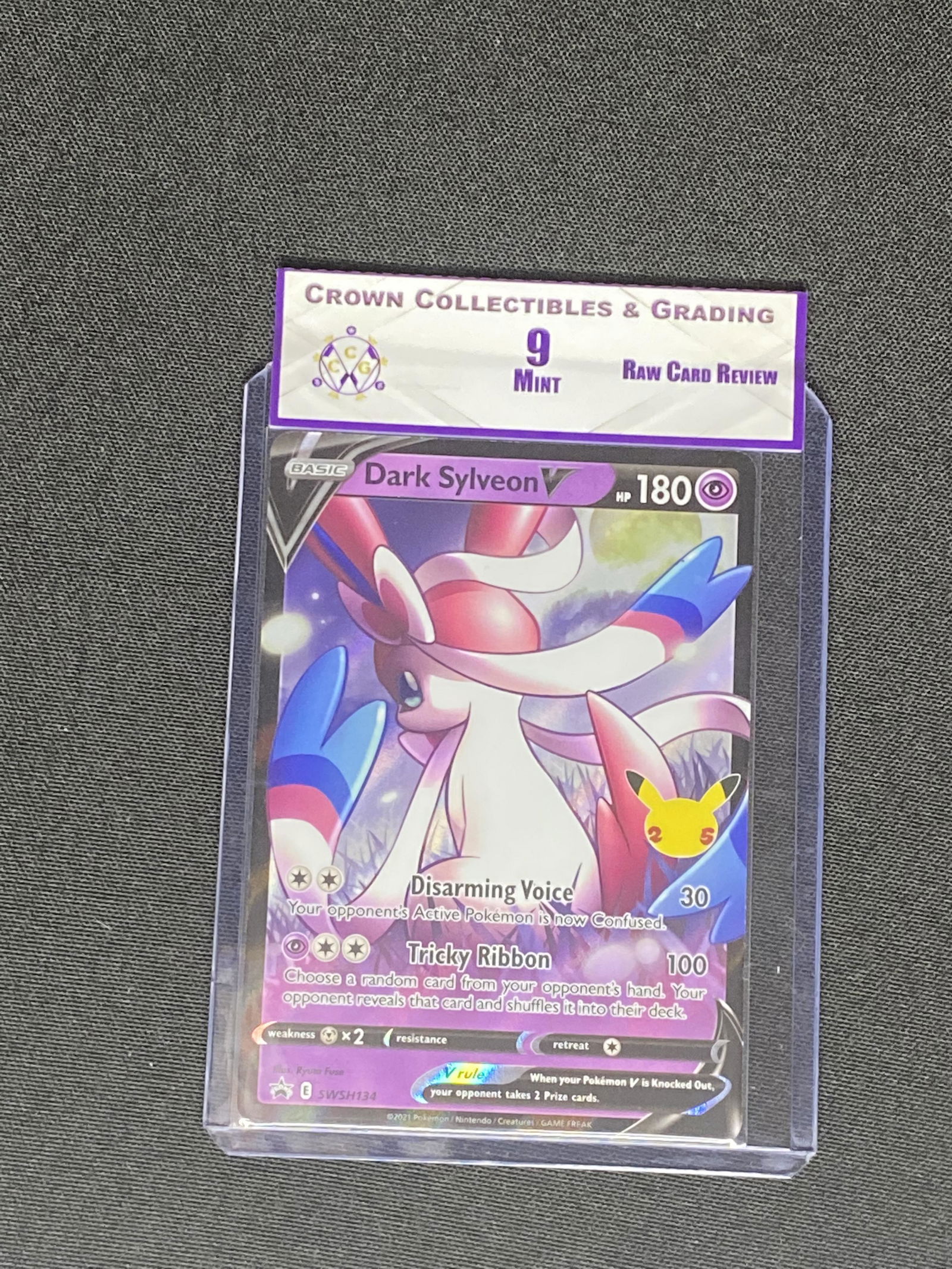 RCR Dark Sylveon V CC&G 9 Pokemon Card (1 of 1)