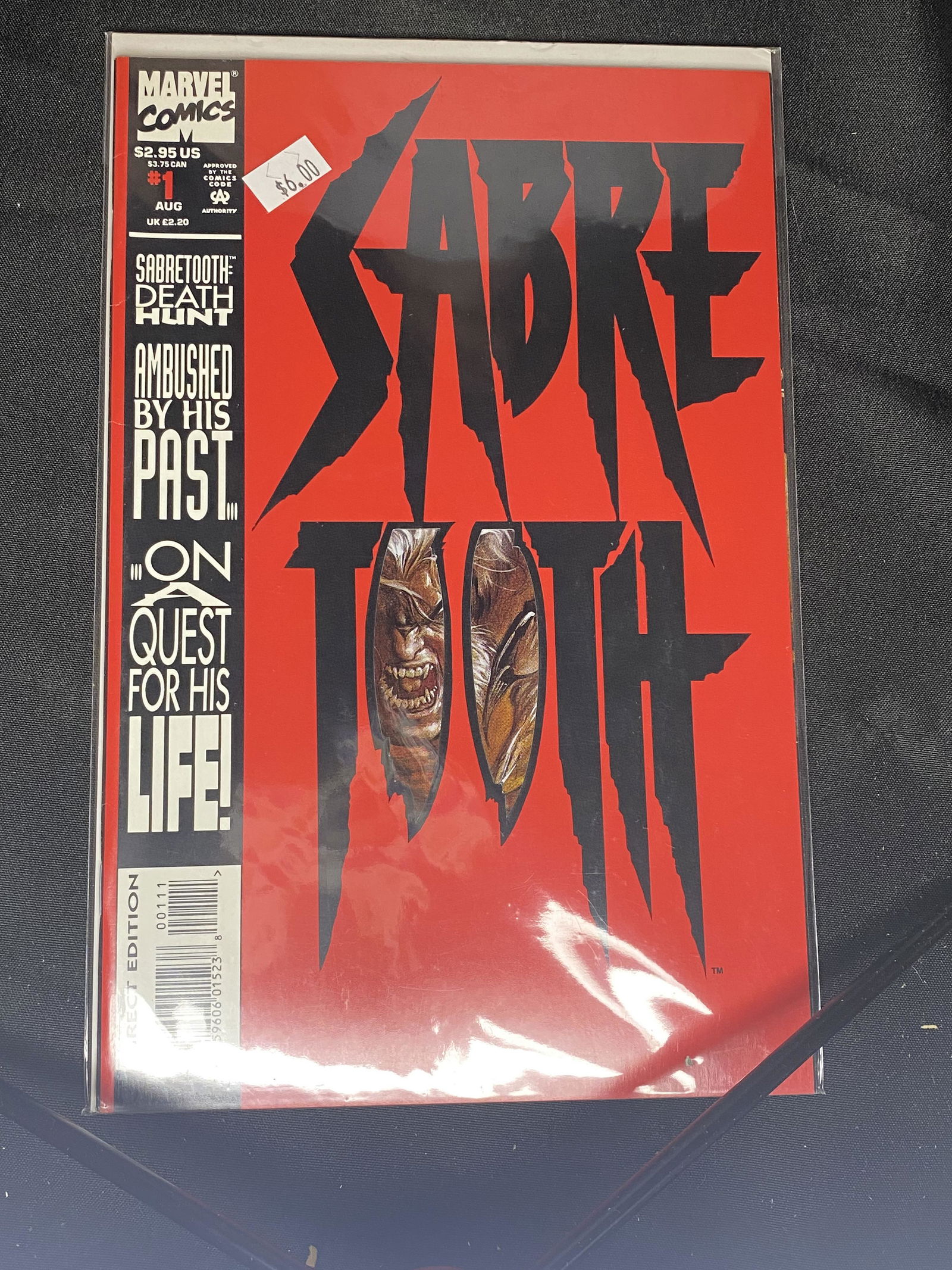 Marvel Sabretooth Issue No. 1 Comic Book (1 of 1)
