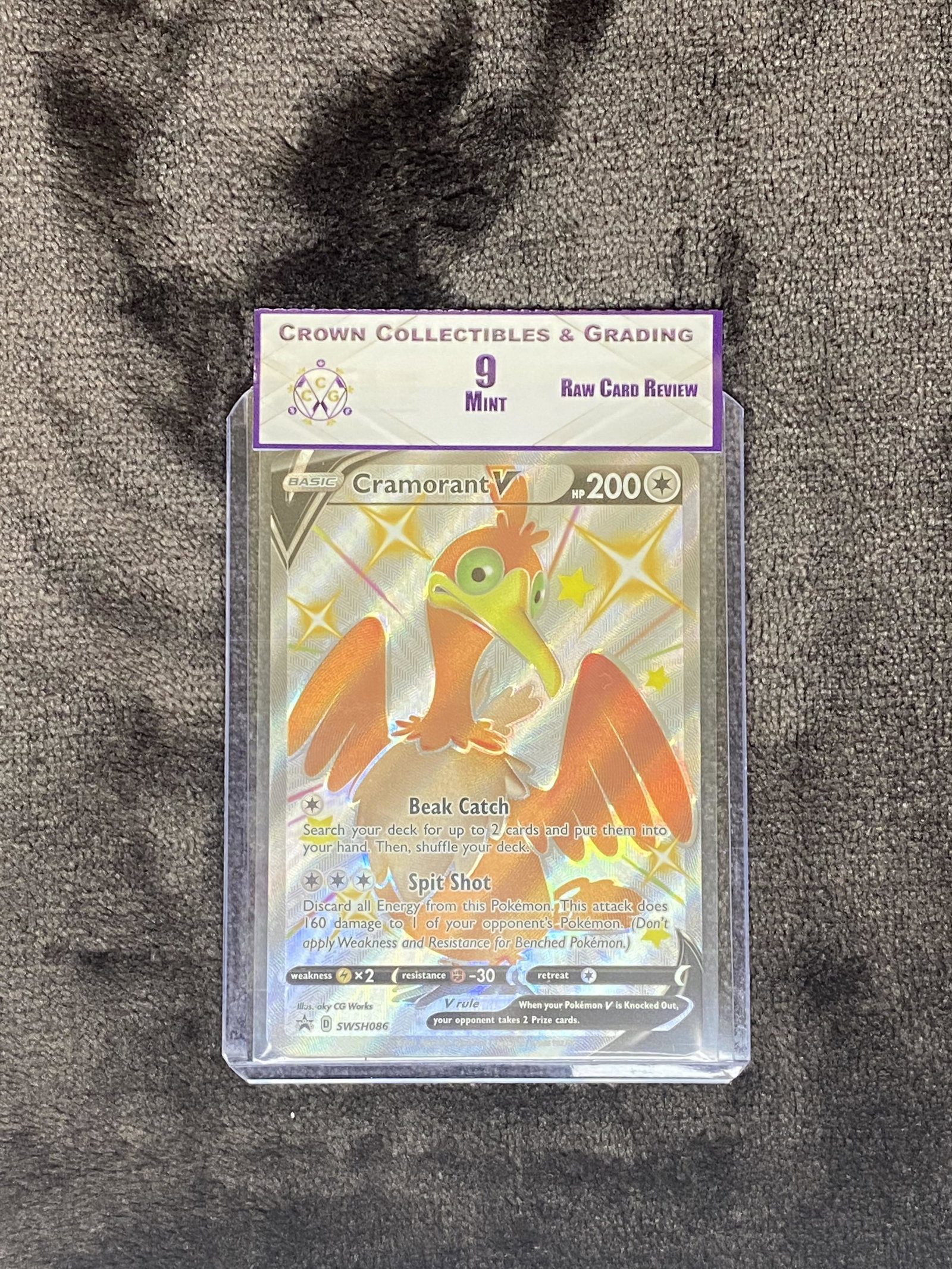 RCR Cramorant V CC&G 9 Pokemon Card (1 of 1)