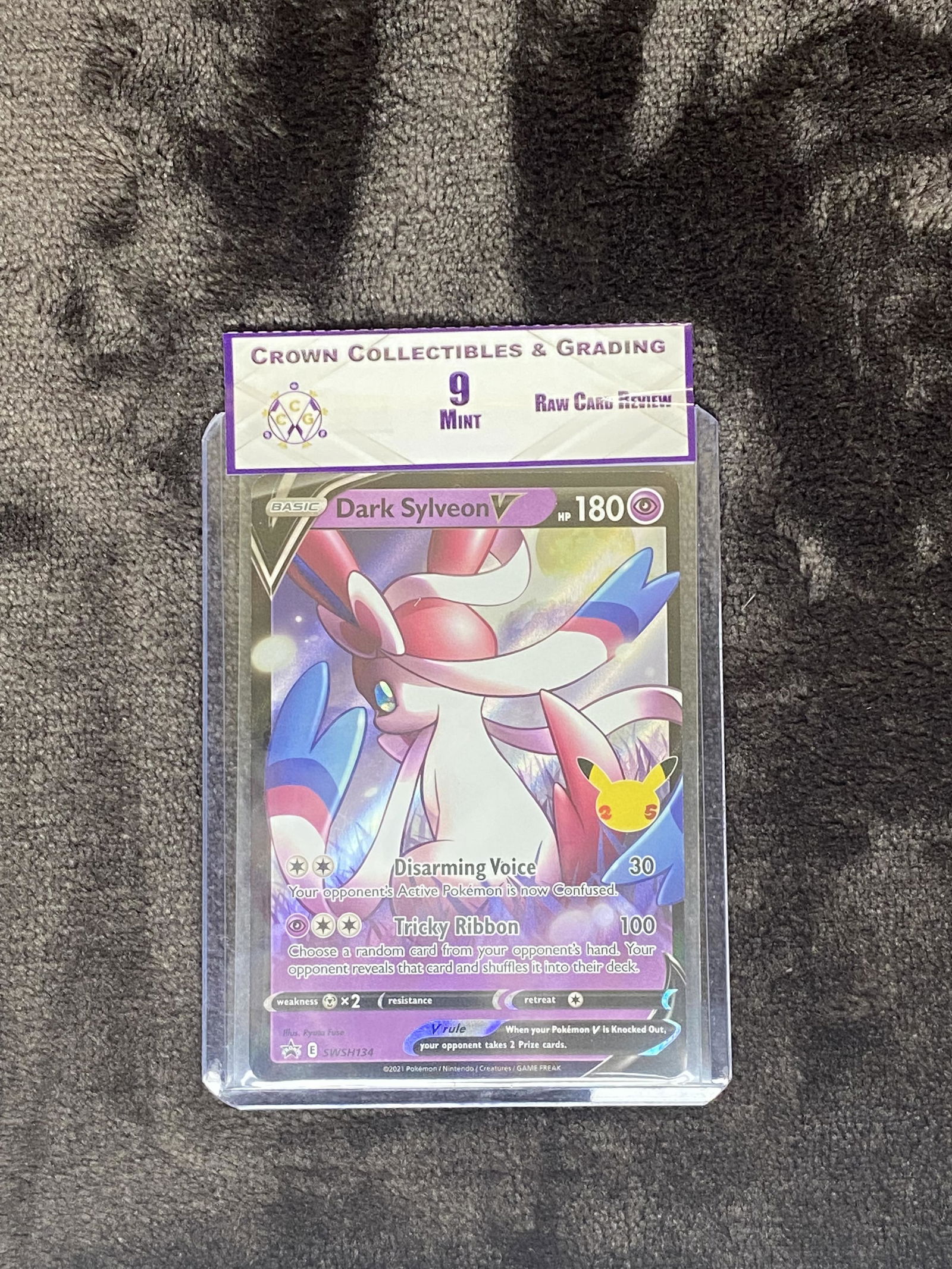 RCR Dark Sylveon V CC&G 9 Pokemon Card (1 of 1)