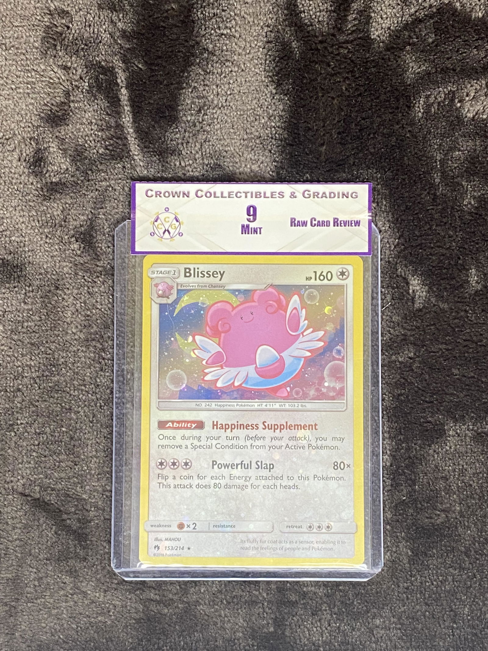 RCR Blissey CC&G 9 Pokemon Card (1 of 1)