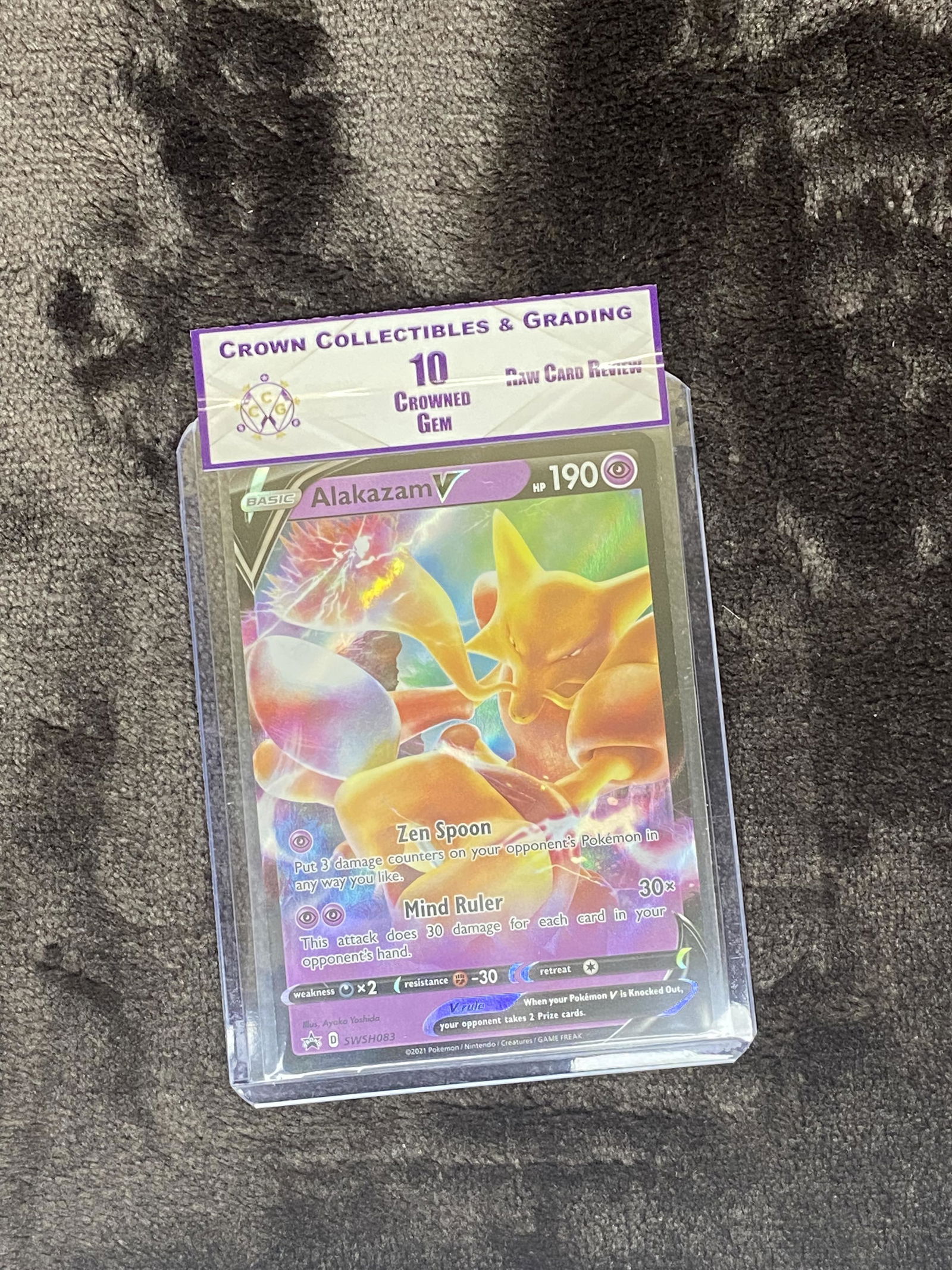 RCR Alakazam V CC&G 10 Pokemon Card (1 of 1)