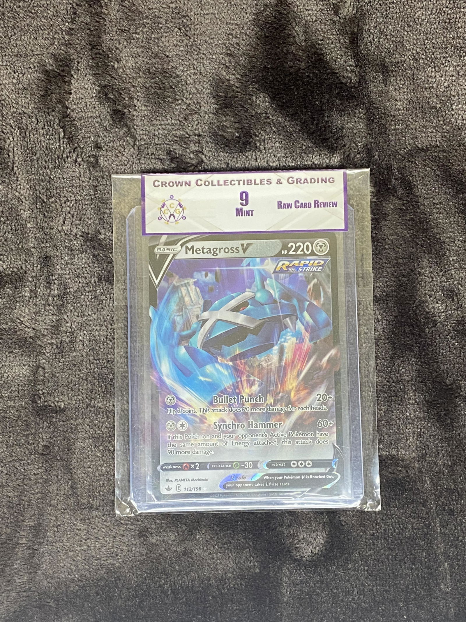 RCR Metagross V CC&G 9 Pokemon Card (1 of 1)