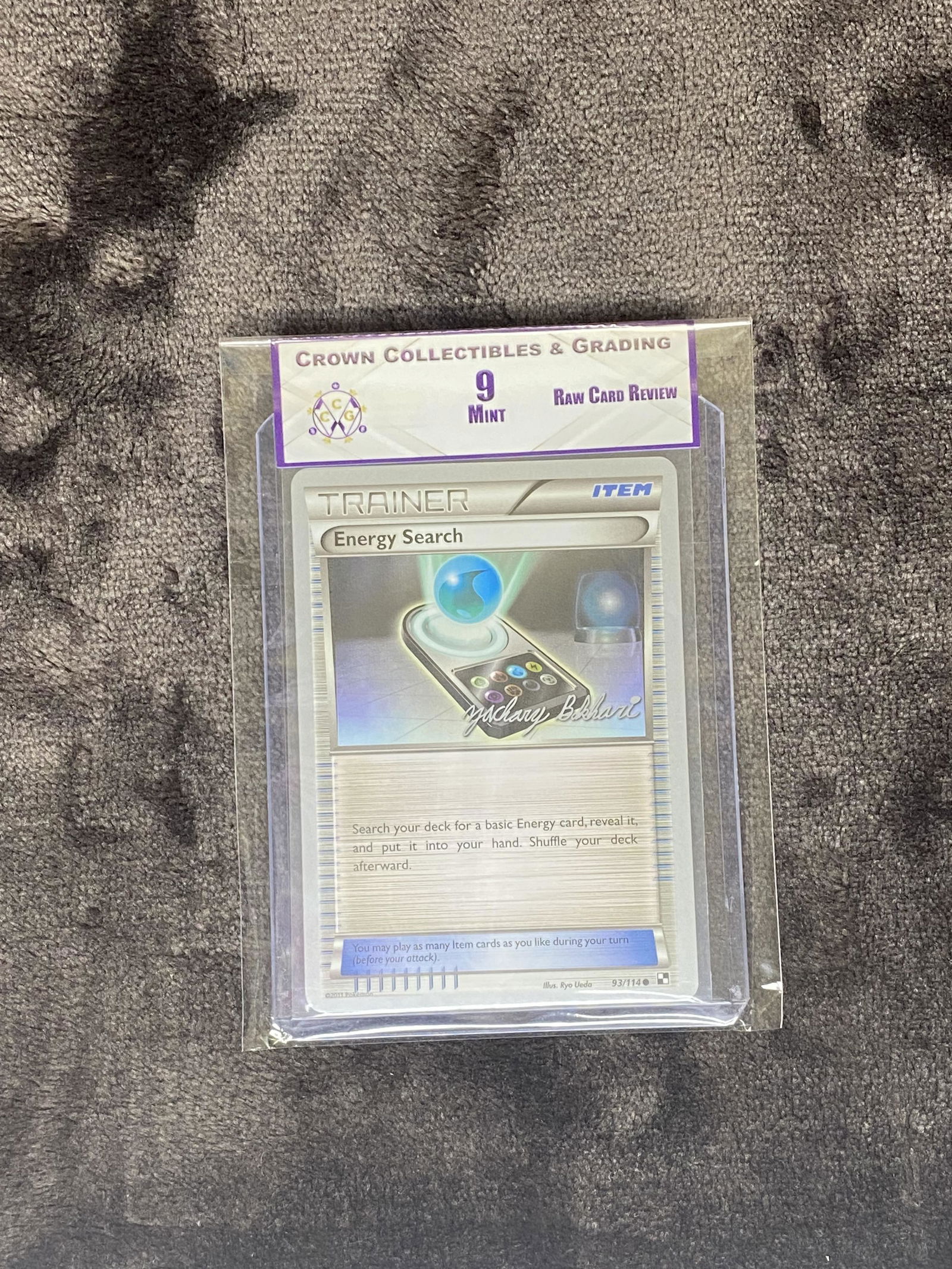 RCR Energy Search CC&G 9 Pokemon Card (1 of 1)