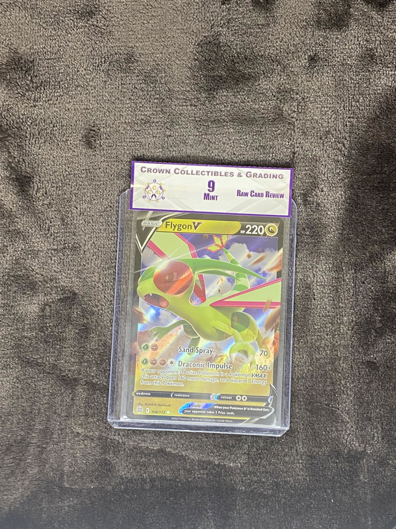 RCR Flygon V CC&G 9 Pokemon Card (1 of 1)