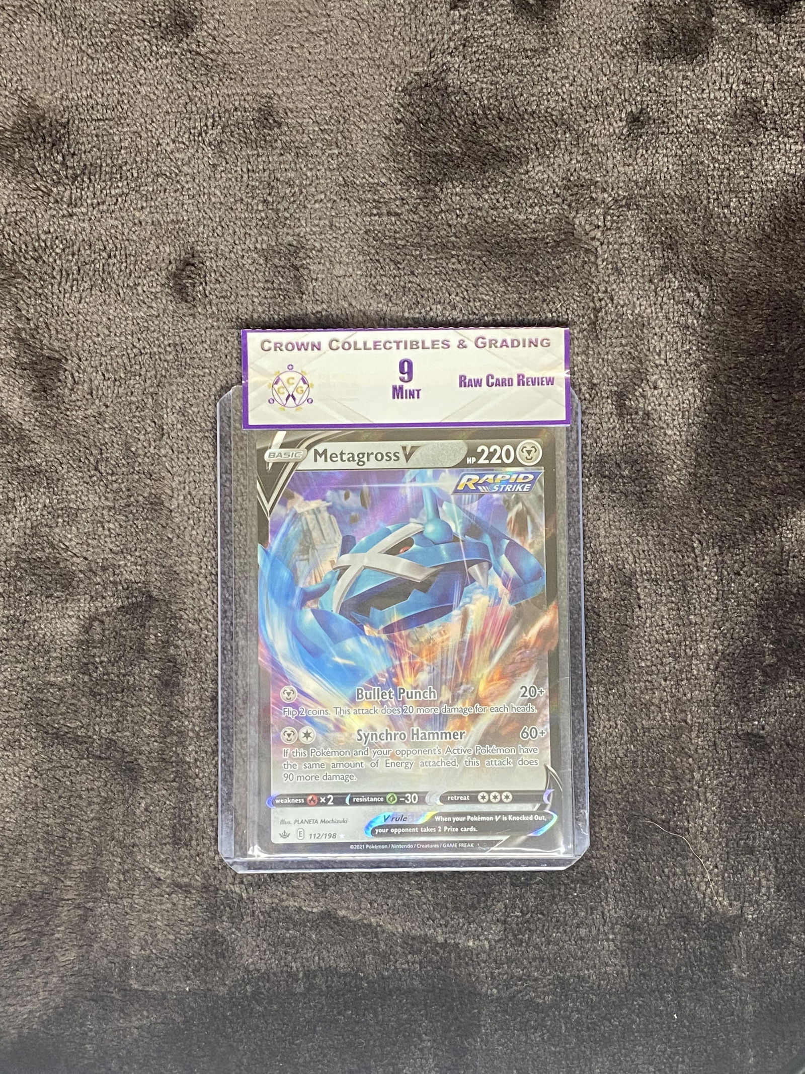 RCR Metagross V CC&G 9 Pokemon Card (1 of 1)