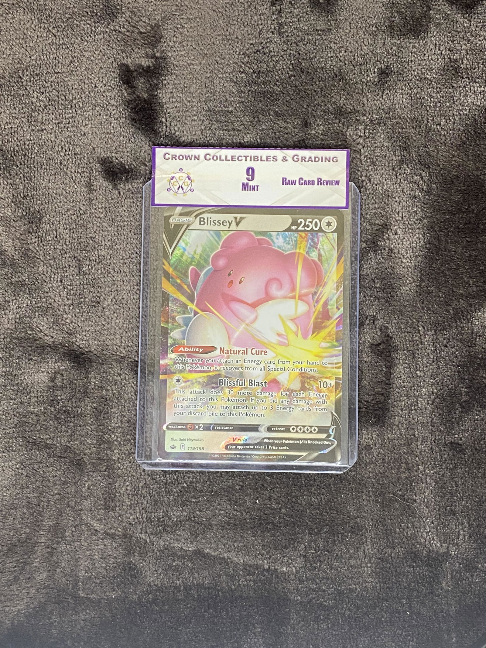 RCR Blissey V CC&G 9 Pokemon Card (1 of 1)