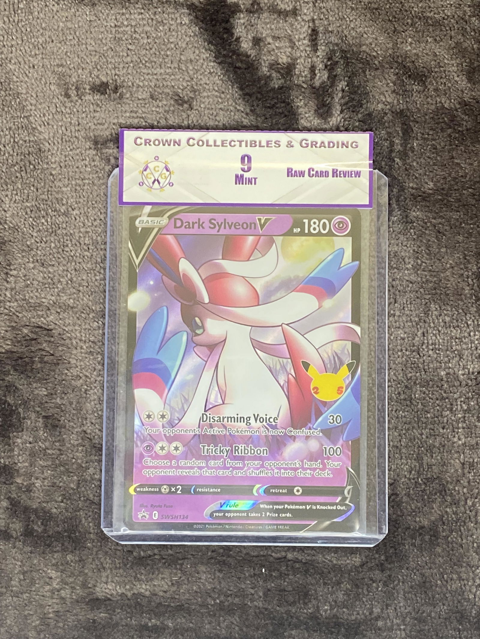 RCR Dark Sylveon V CC&G 9 Pokemon Card (1 of 1)