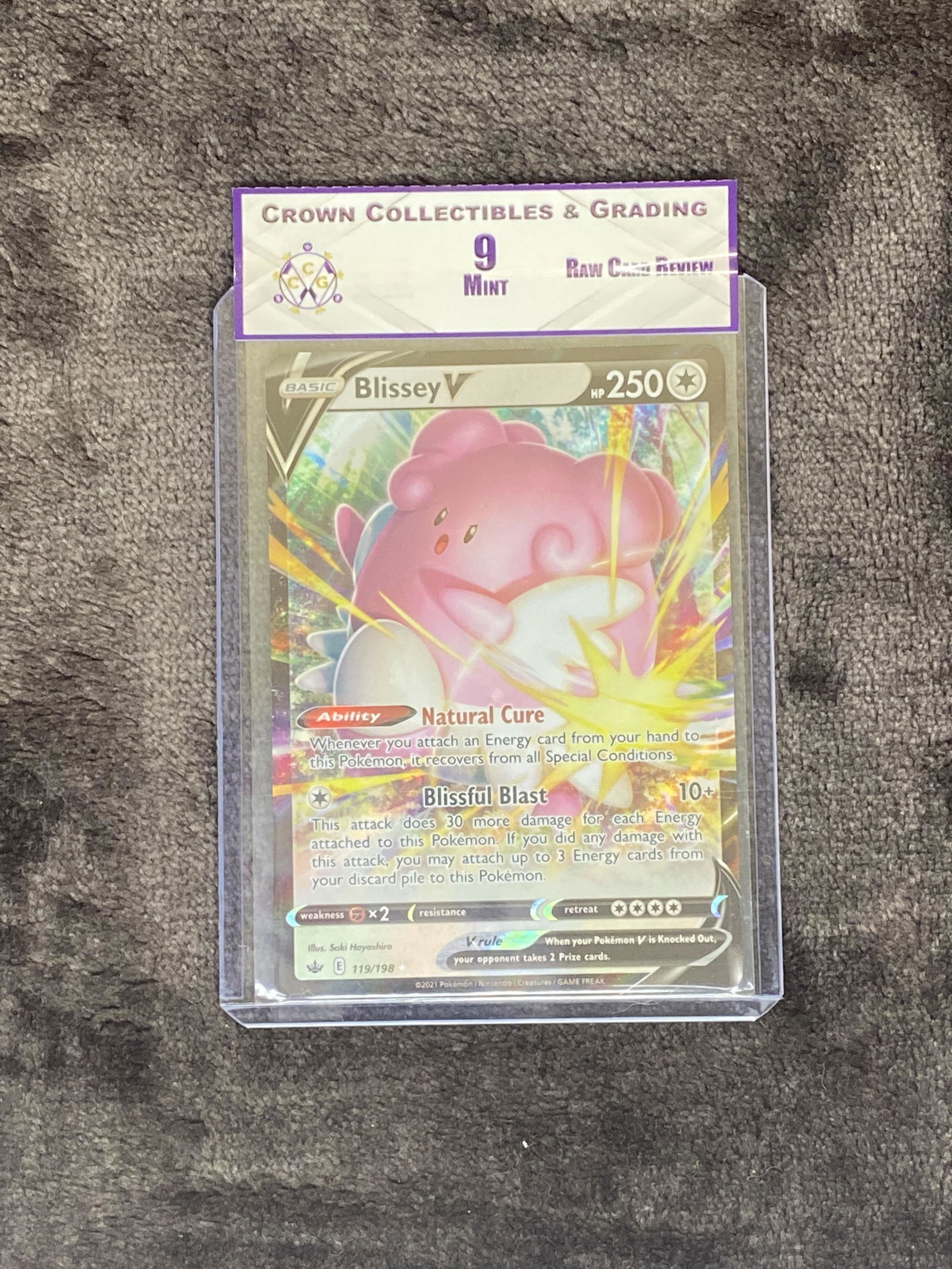 RCR Blissey V CC&G 9 Pokemon Card (1 of 1)