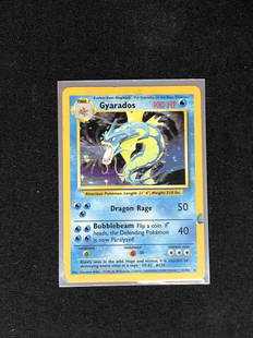 Gyarados Holo Pokemon Card Single- in heavily played condition: Gyarados Holo Pokemon Card Single- in heavily played condition