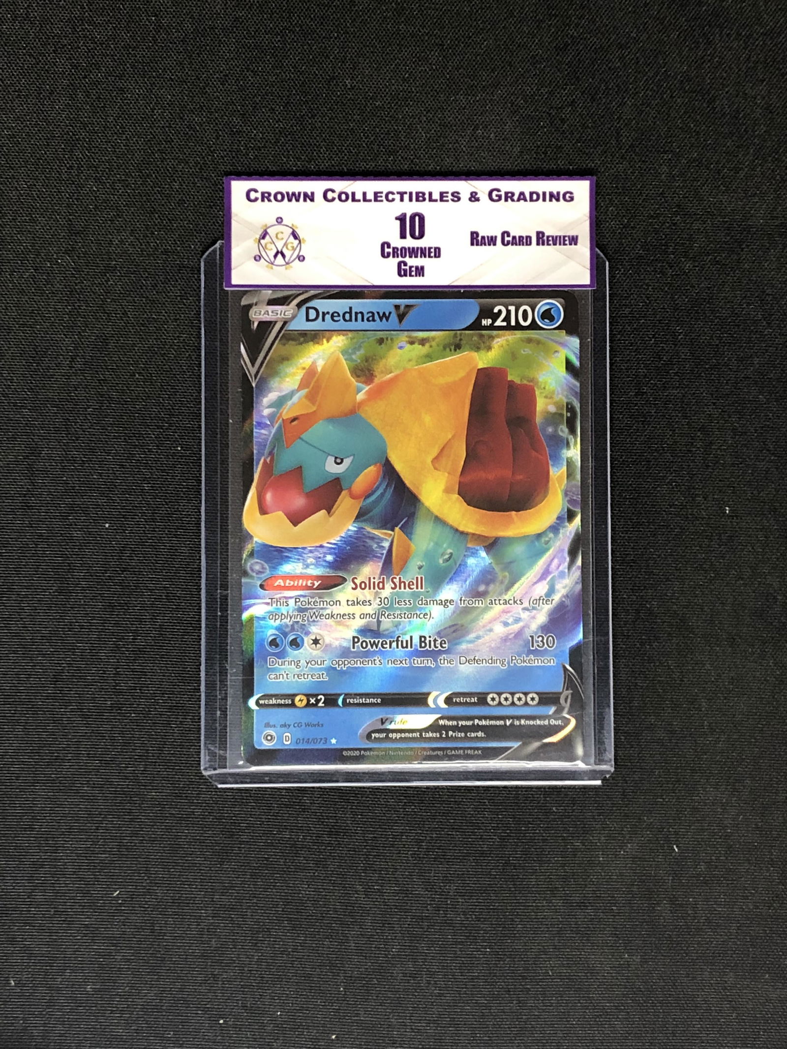 RCR Drednaw V CC&G 10 Pokemon Card (1 of 1)