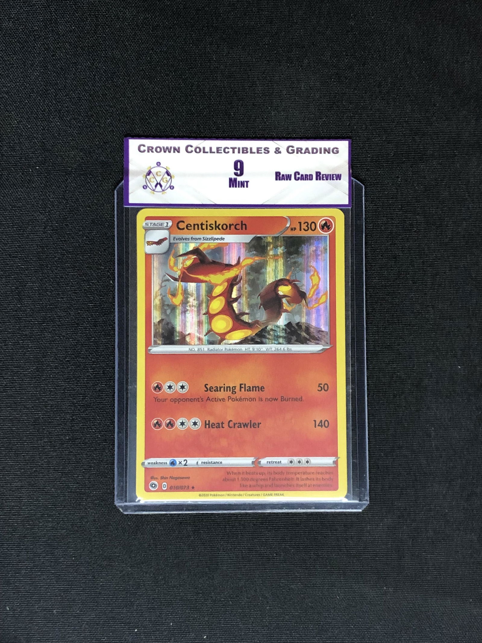 RCR Centiskorch CC&G 9 Pokemon Card (1 of 1)