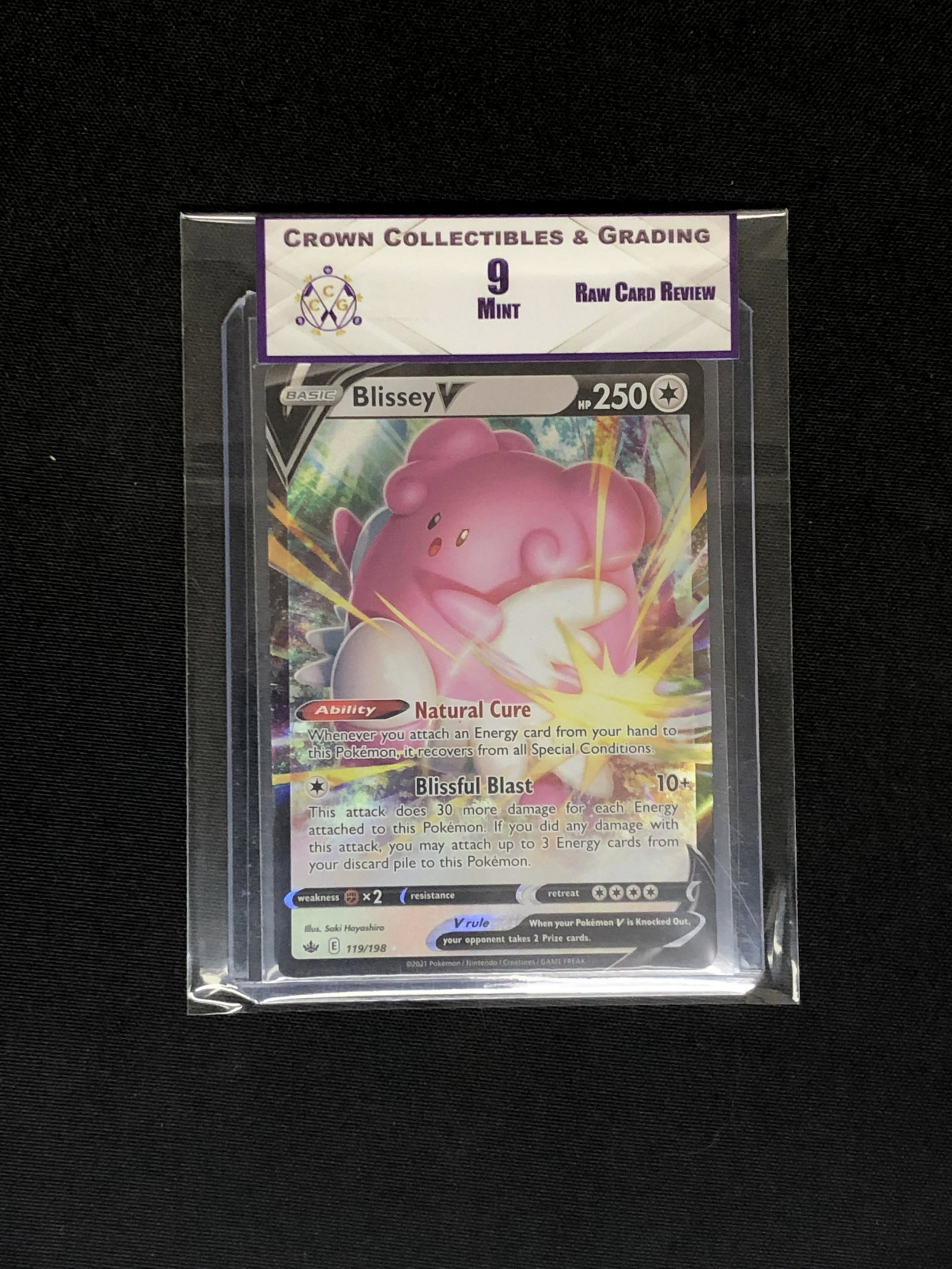RCR Blissey V CC&G 9 Pokemon Card (1 of 1)