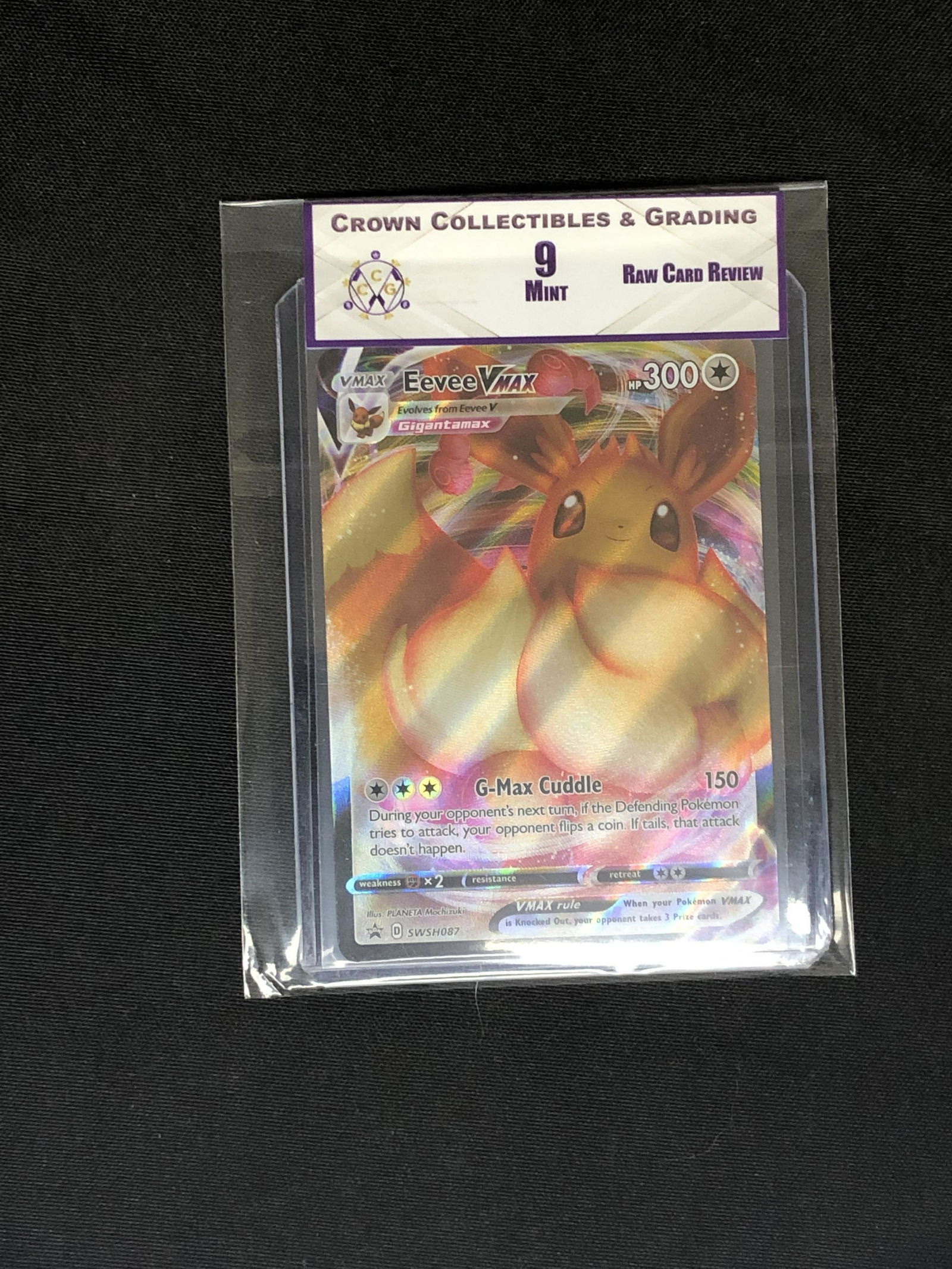 RCR Eevee Vmax CC&G 9 Pokemon Card (1 of 1)