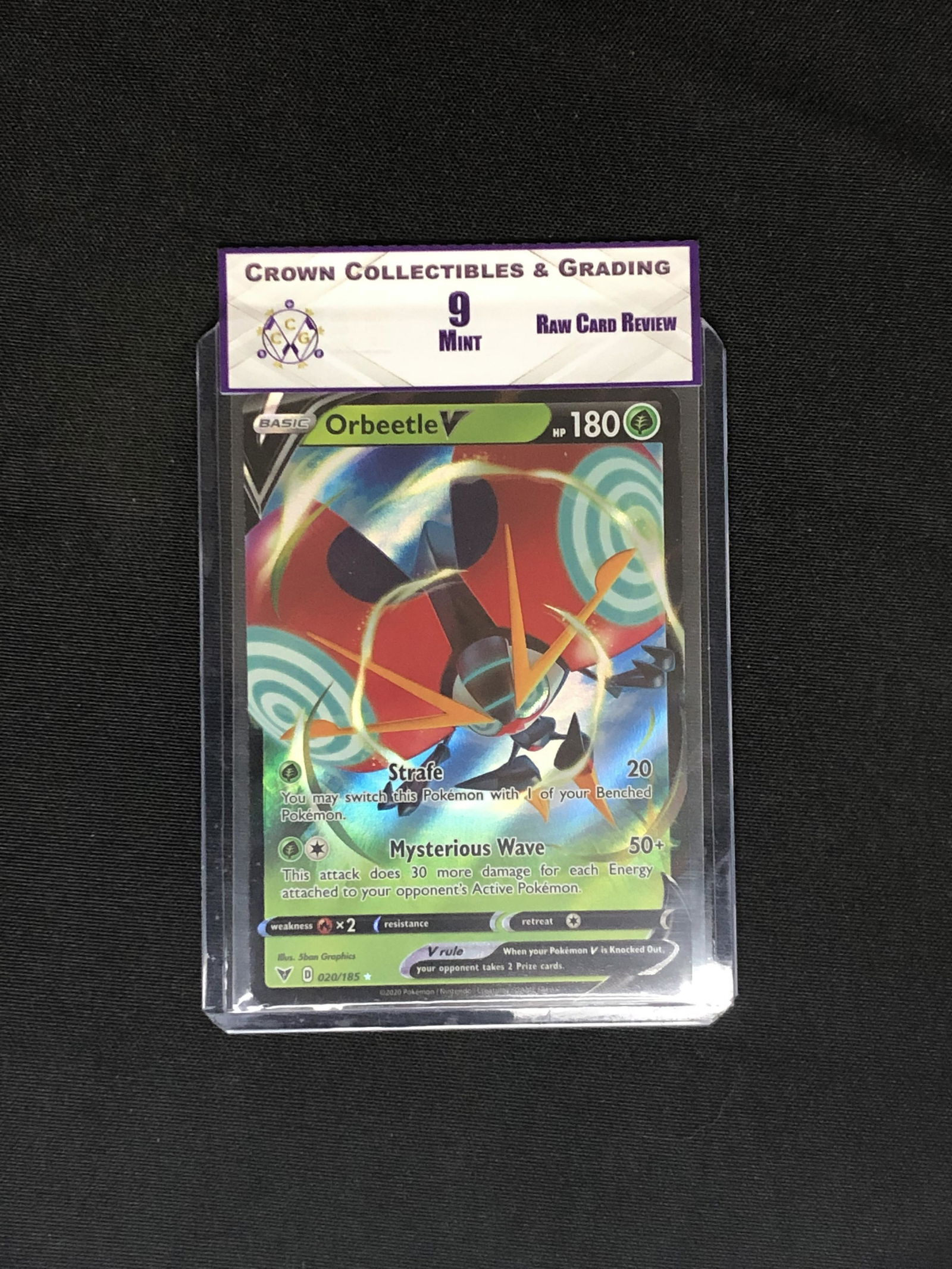 RCR Orbeetle V CC&G 9 Pokemon Card (1 of 1)