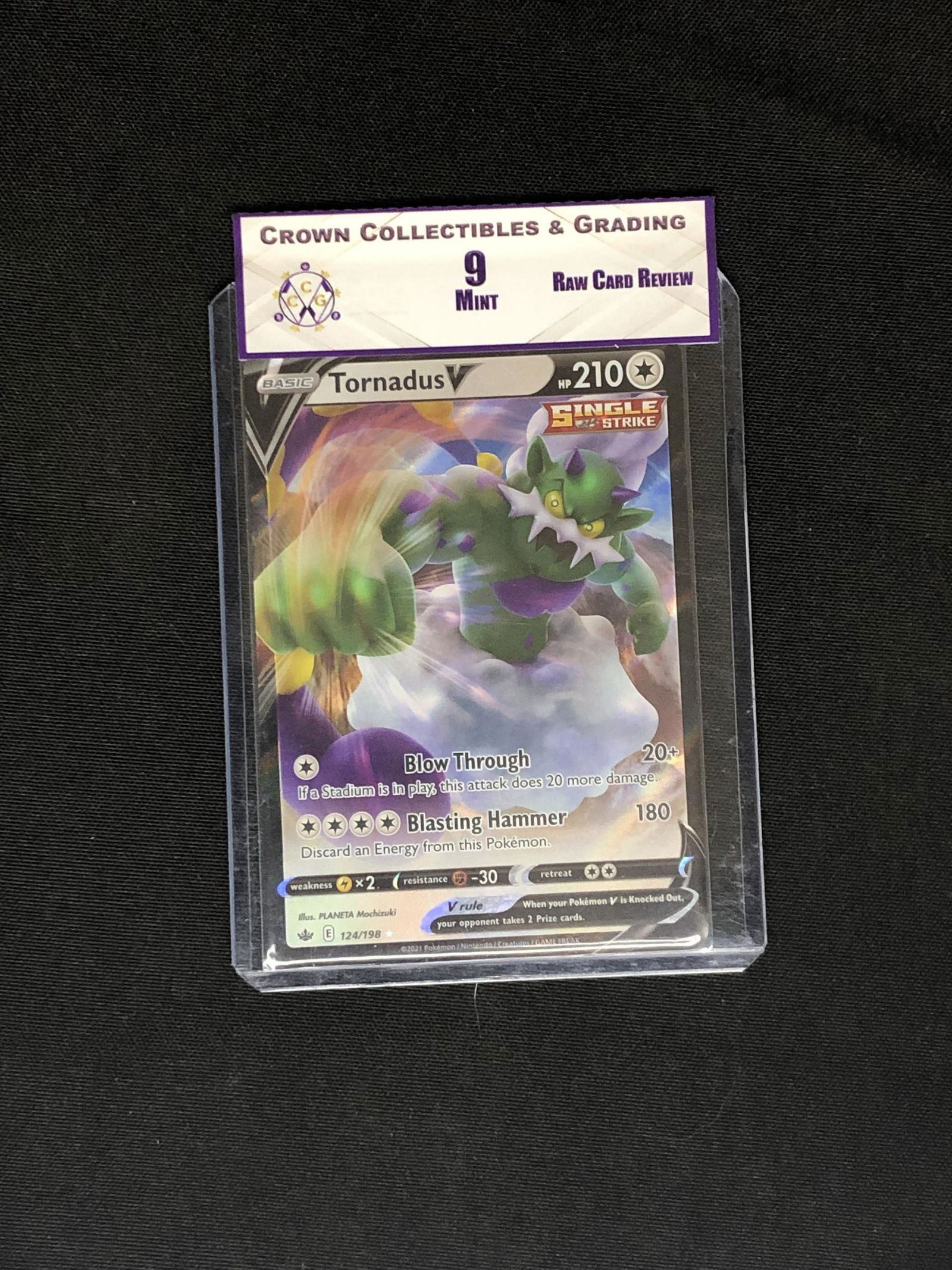 RCR Tornadus V CC&G 9 Pokemon Card (1 of 1)