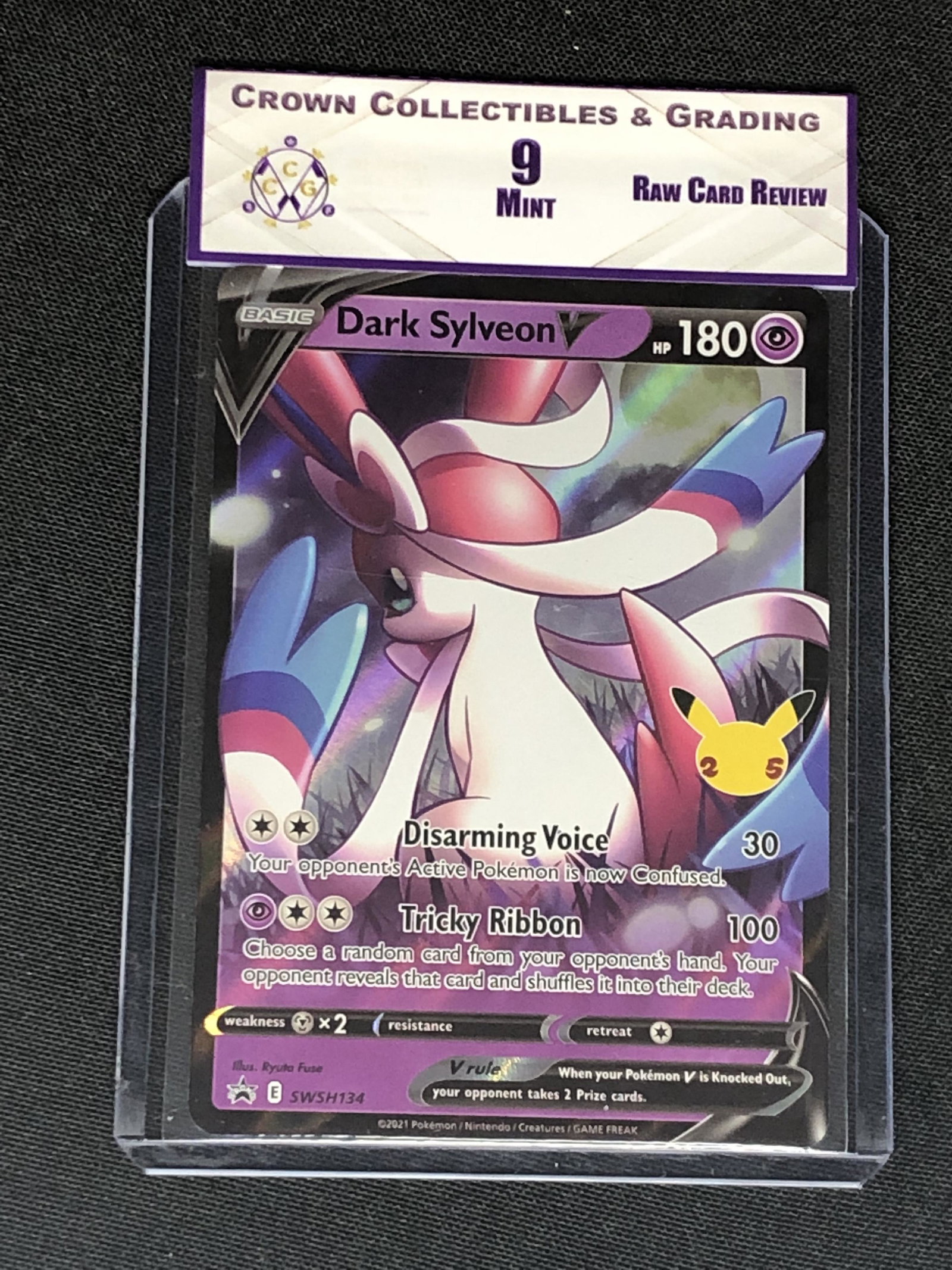 RCR Dark Sylveon V CC&G 9 Pokemon Card (1 of 1)