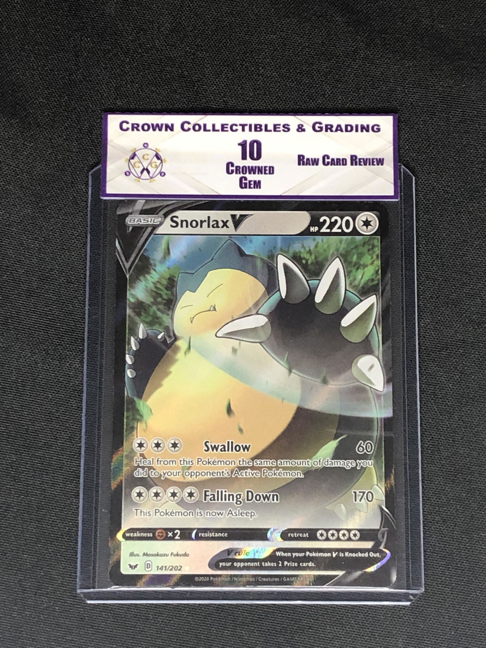 RCR Snorlax V CC&G 10 Pokemon Card (1 of 1)
