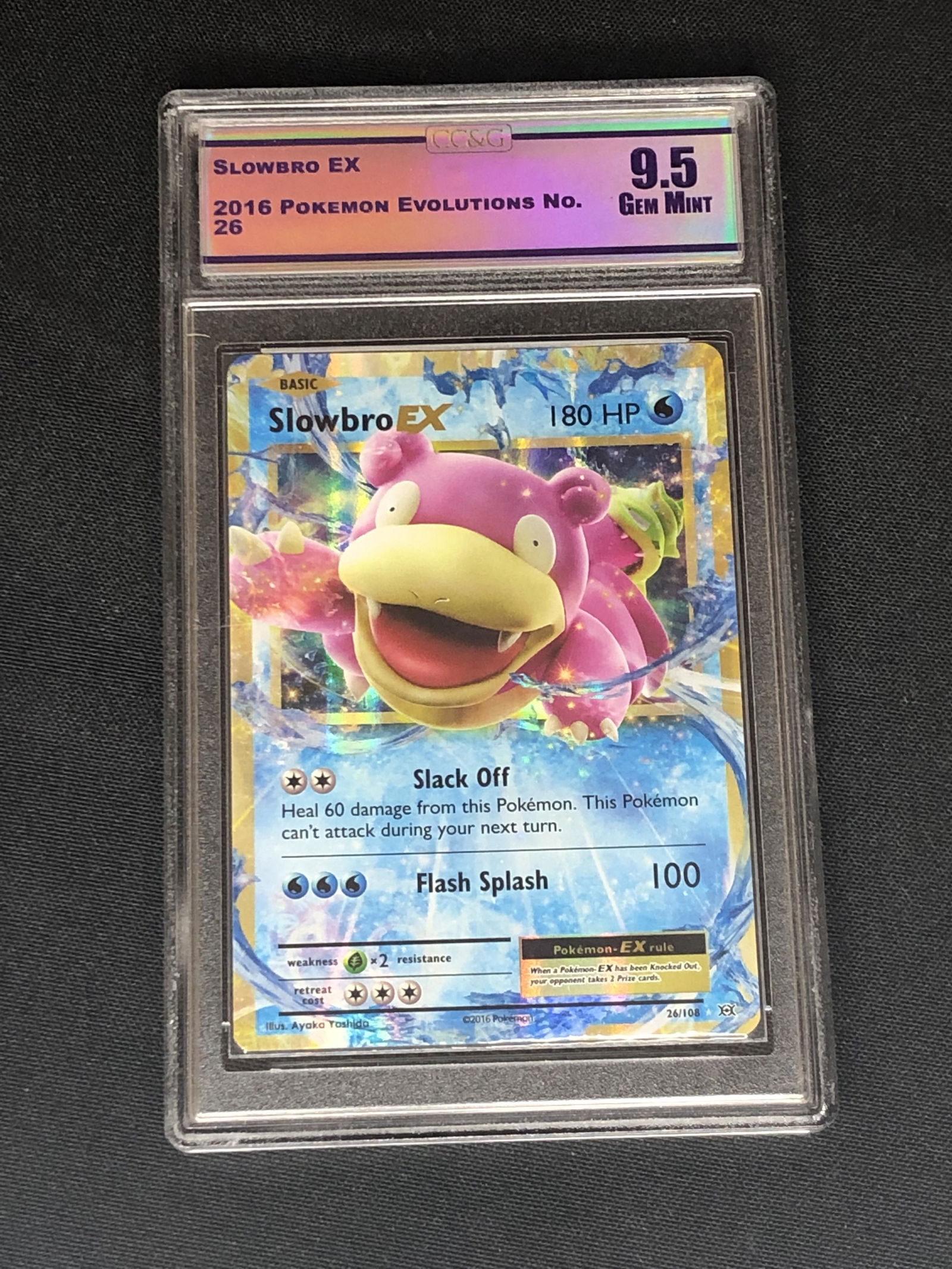 Slowbro EX CC&G 9.5 Pokemon Card (1 of 1)