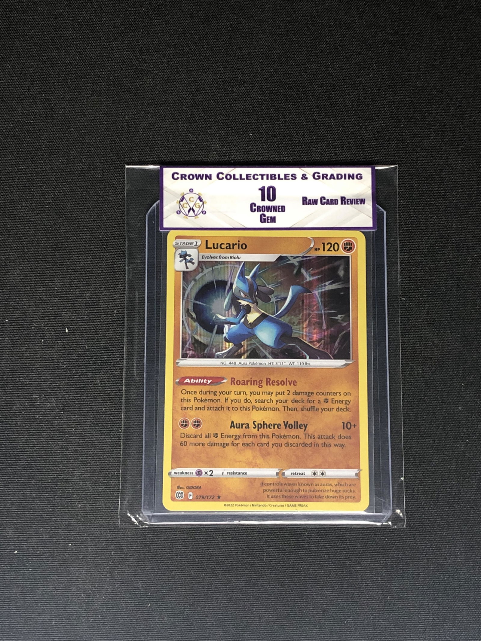 RCR Lucario CC&G 10 Pokemon Card (1 of 1)