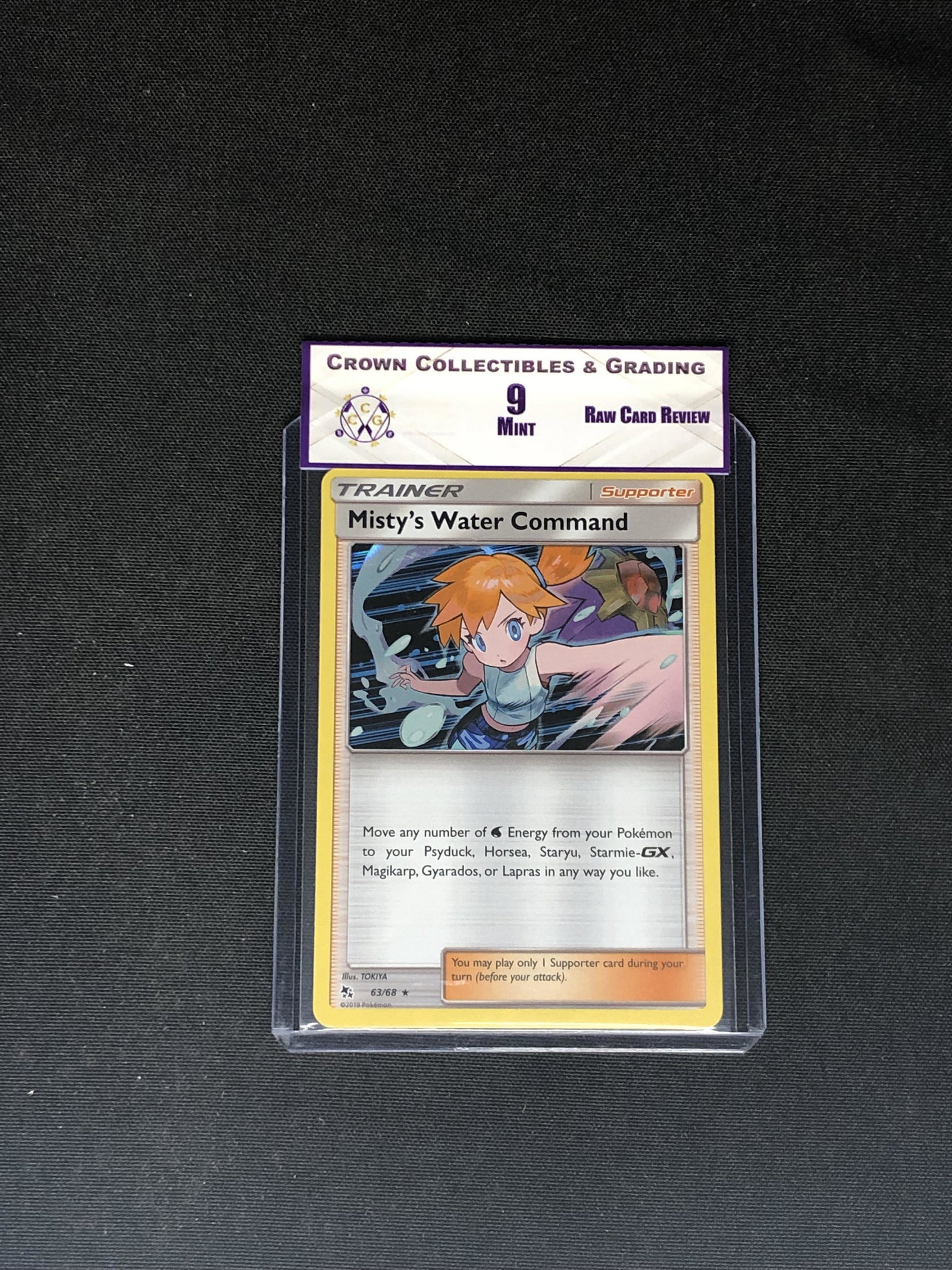 RCR Misty's Water Command CC&G 9 Pokemon Card: RCR Misty's Water Command CC&G 9 Pokemon Card