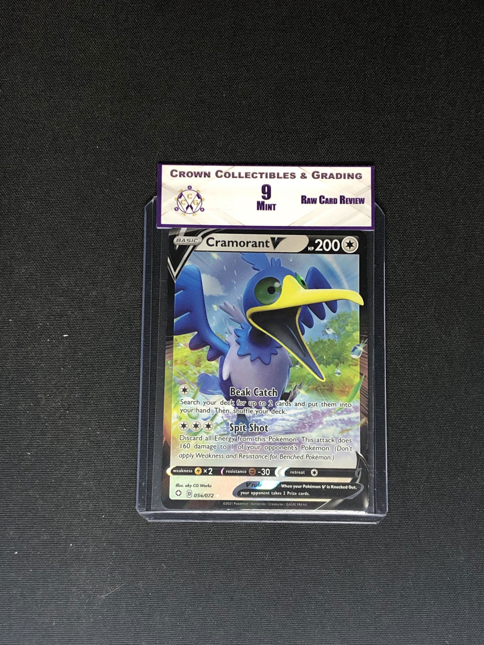 RCR Cramorant V CC&G 9 Pokemon Card (1 of 1)