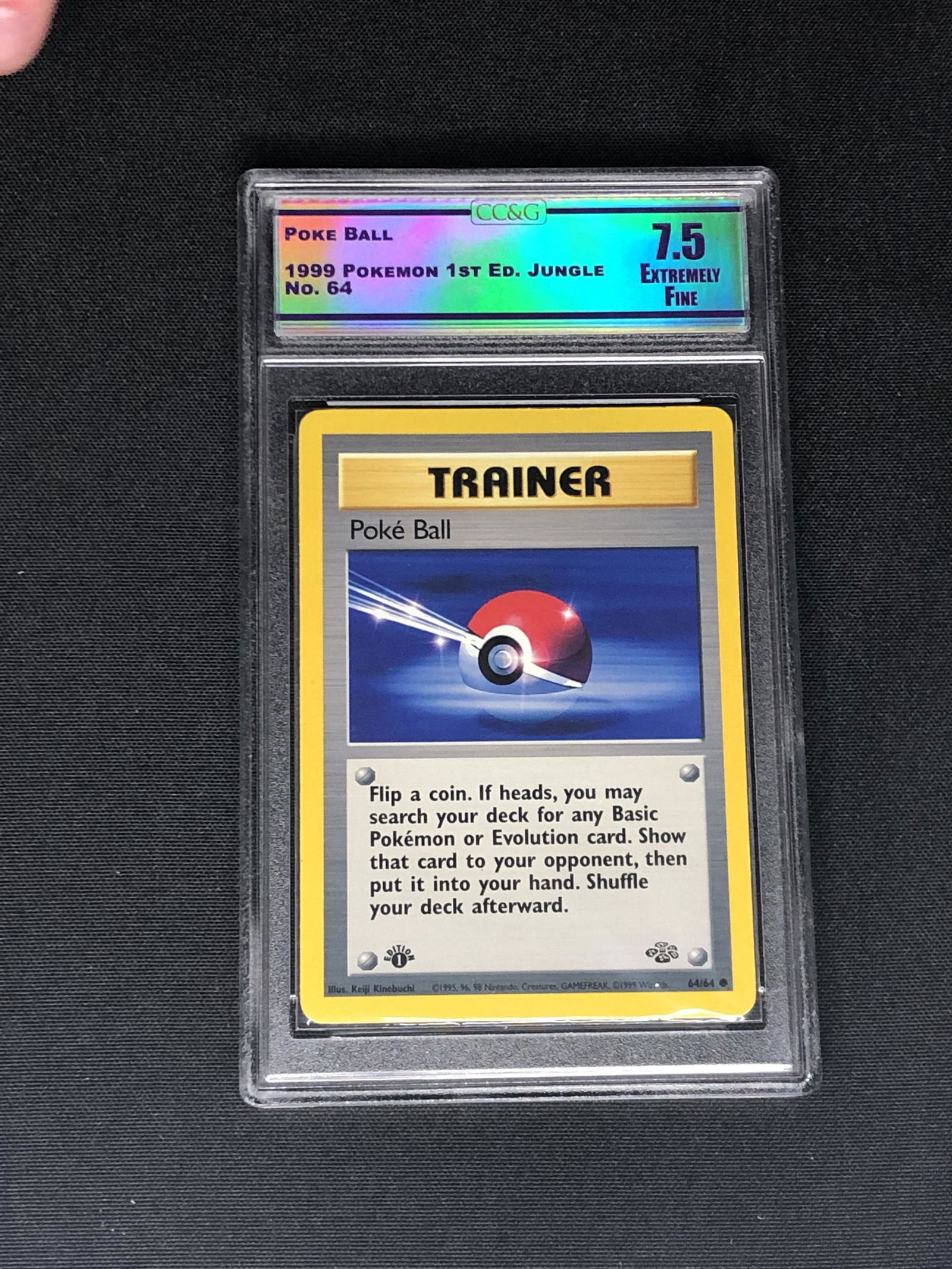 Poke Ball CC&G 7.5 Pokemon Card: Poke Ball CC&G 7.5 Pokemon Card
