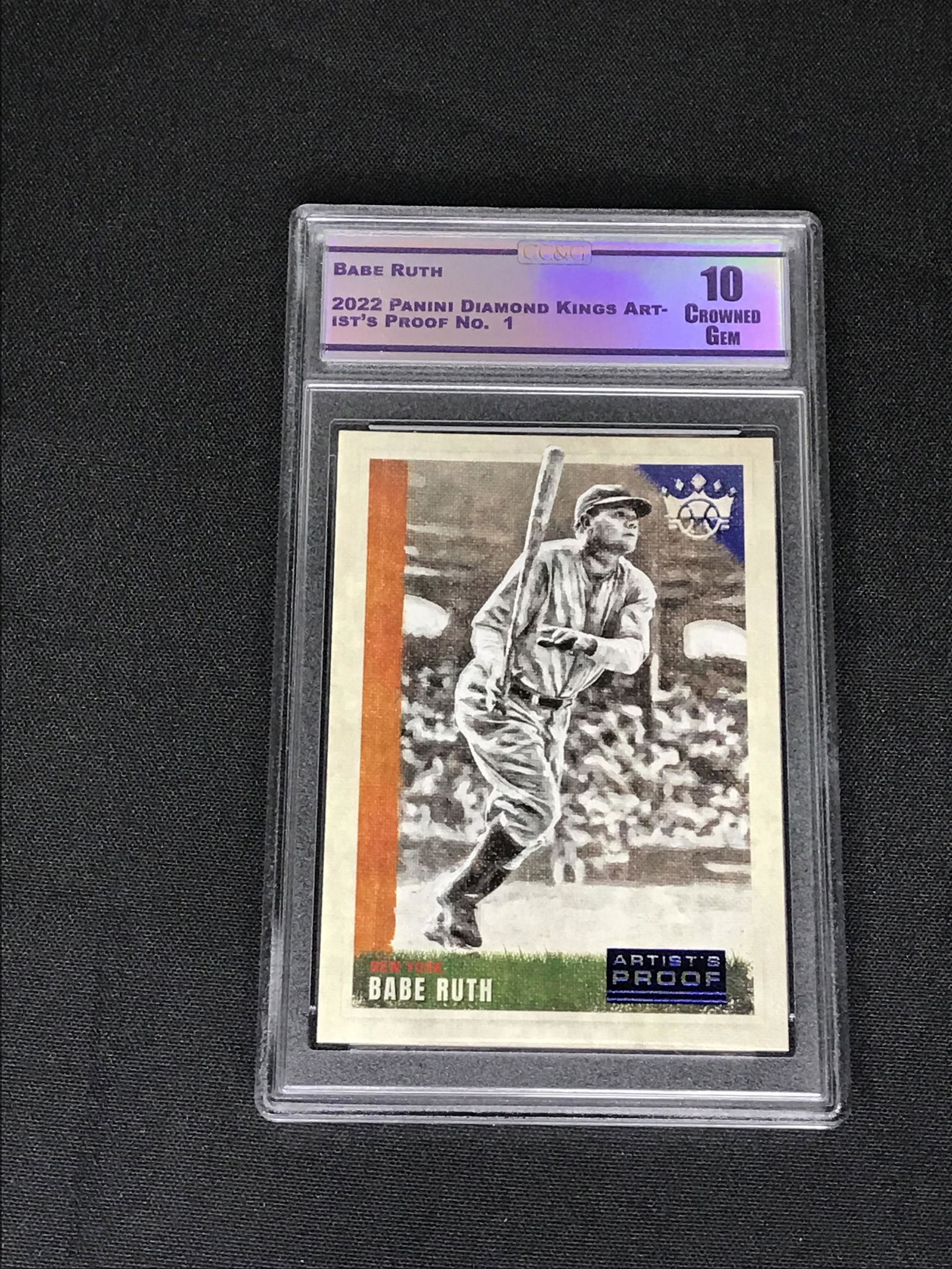 Babe Ruth Panini Diamond Kings CC&G 10: Babe Ruth Panini Diamond Kings CC&G 10