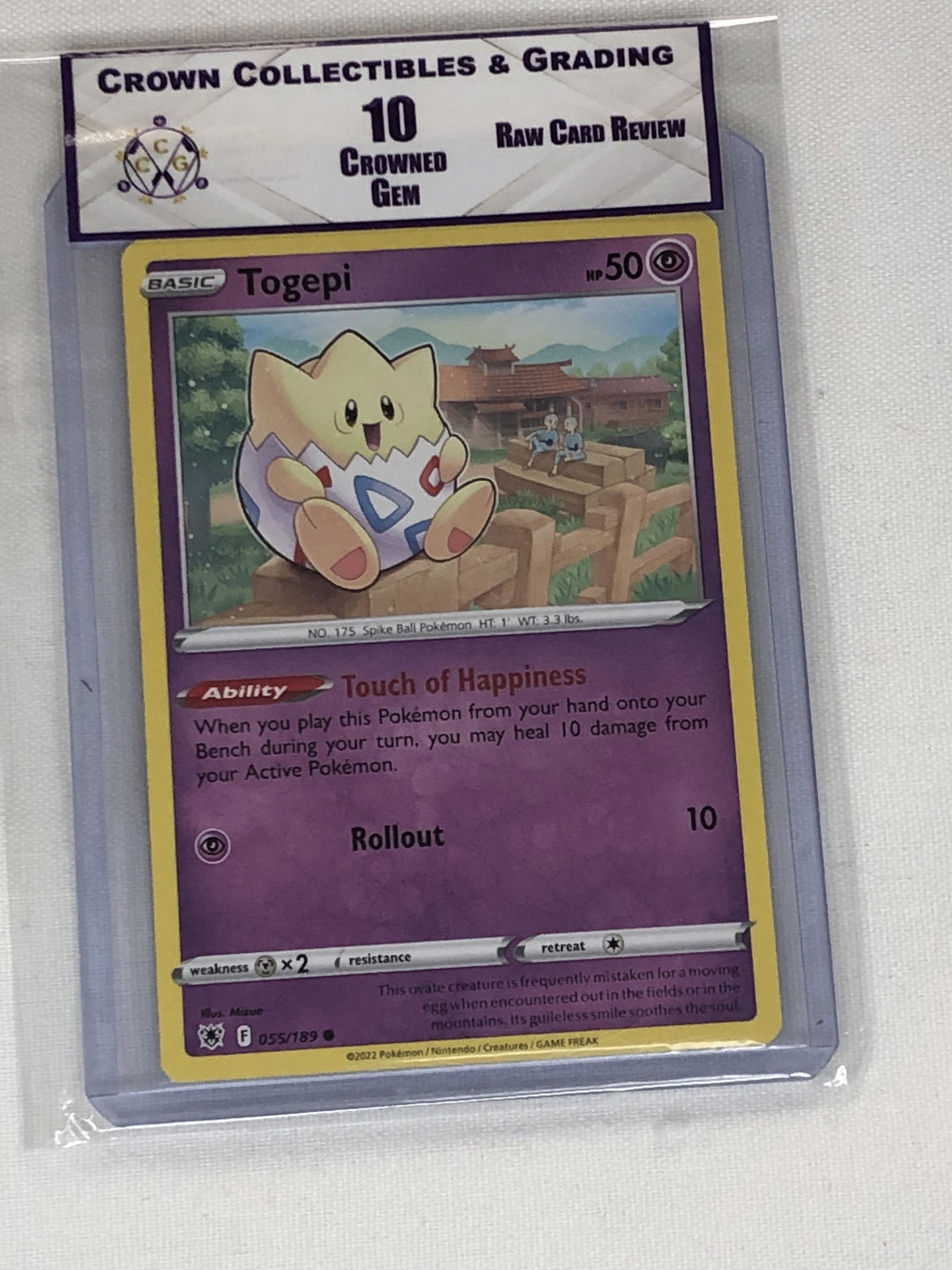Togepi Pokemon Card RCR 10 (1 of 1)