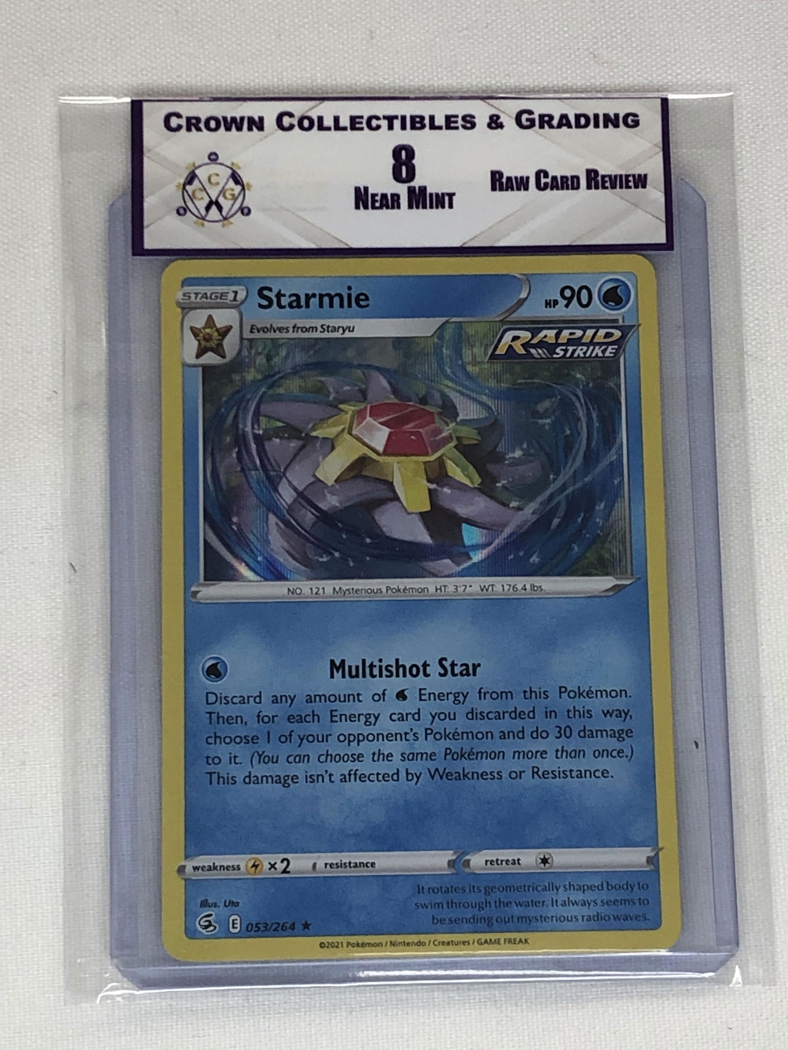 Starmie Holo Pokemon Card RCR 8 (1 of 1)