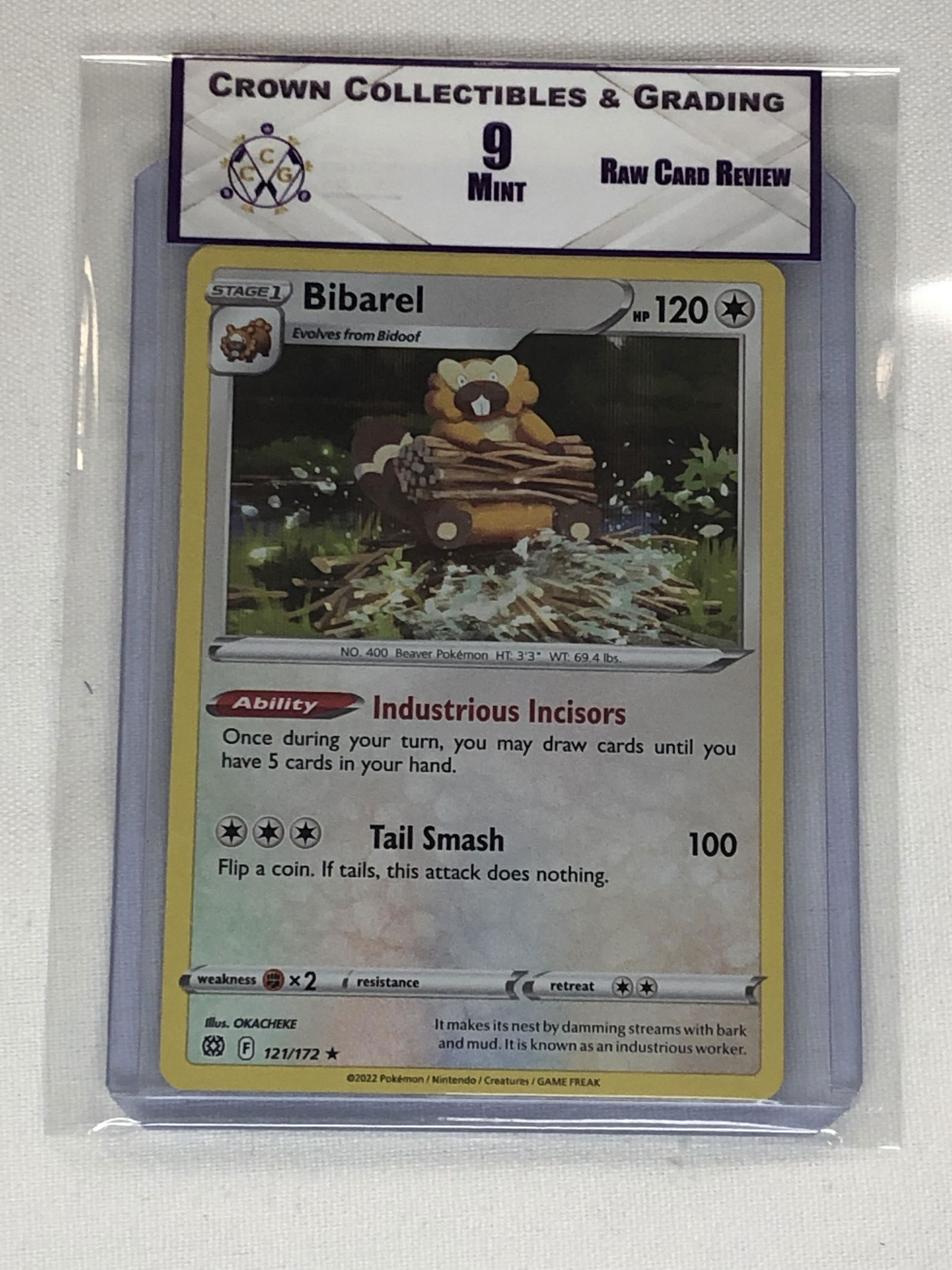 Bibarel Holo Pokemon Card RCR 9 (1 of 1)