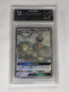 Shiny Altaria GX Pokemon Card CWTC 9.5: Shiny Altaria GX Pokemon Card CWTC 9.5