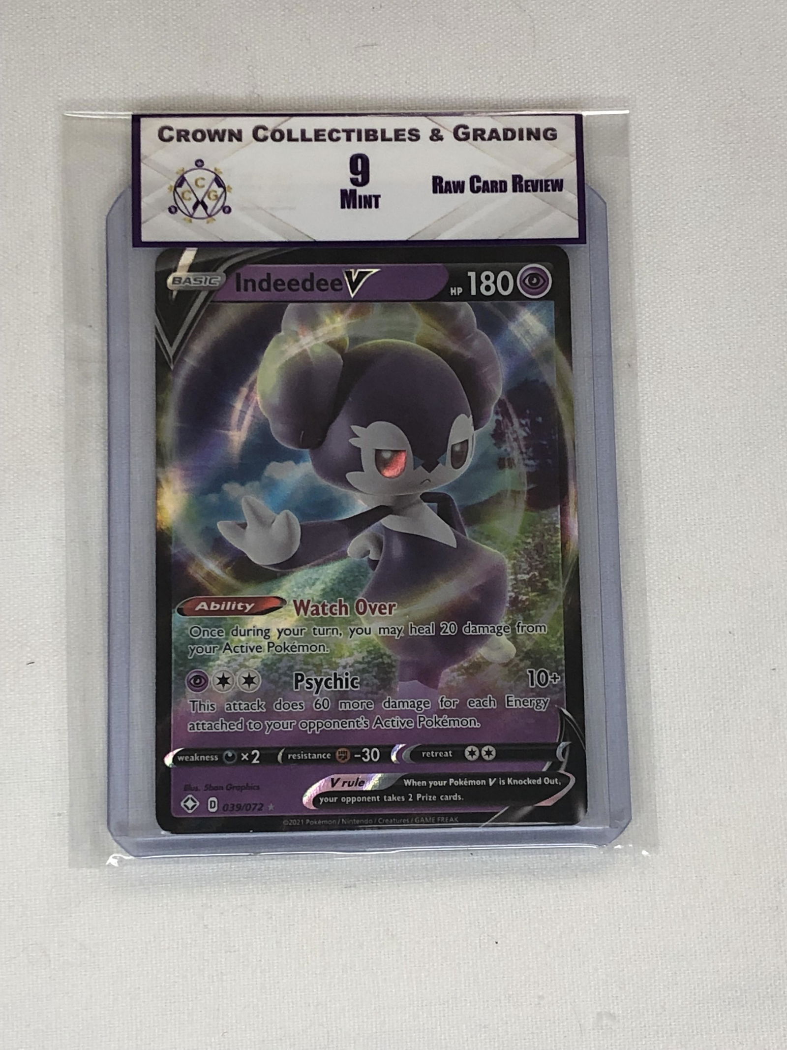 Indeedee V Pokemon Card RCR 9 (1 of 1)