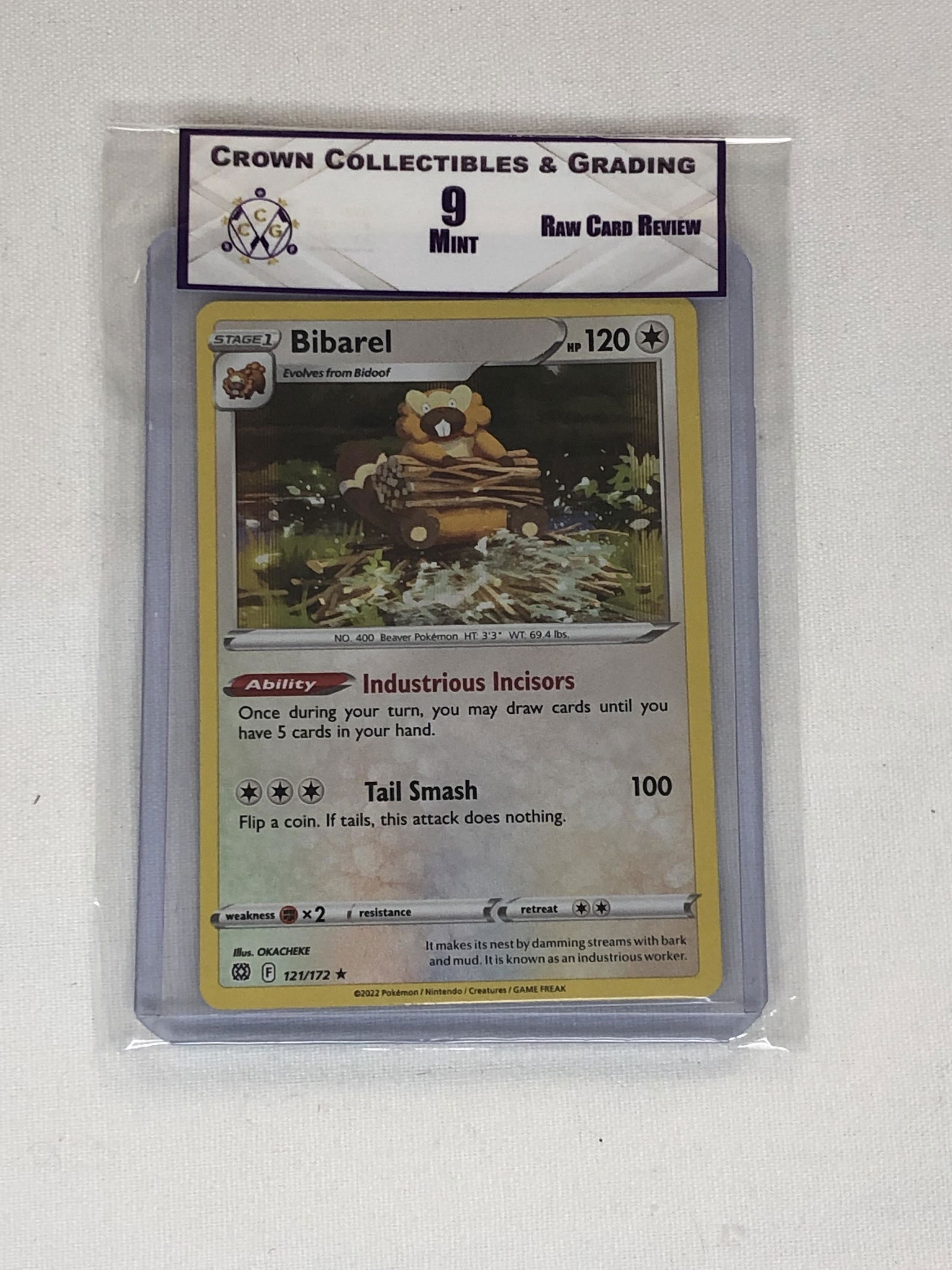 Bibarel Holo Pokemon Card RCR 9 (1 of 1)