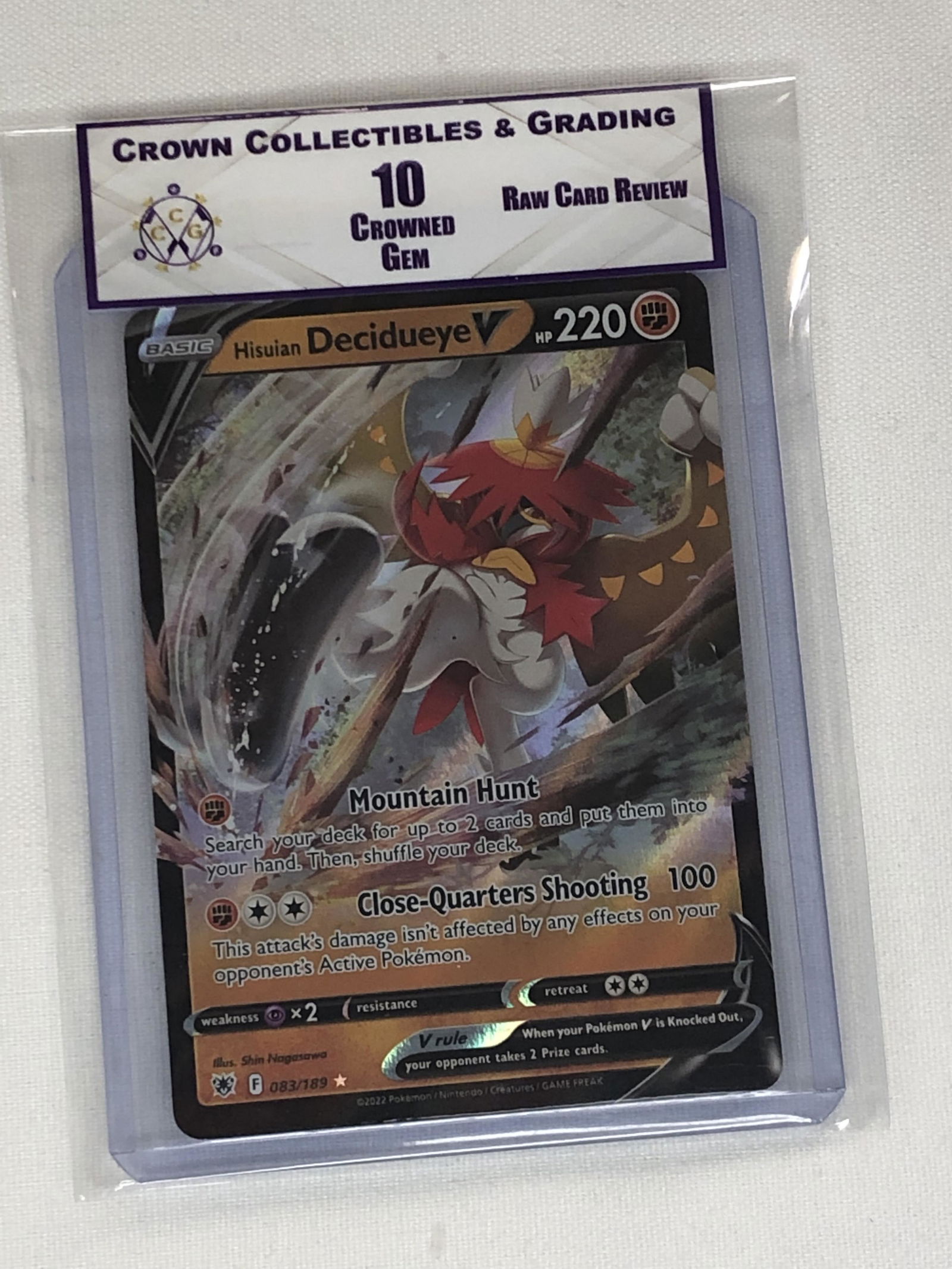 Hisuian Decidueye V RCR 10 (1 of 1)