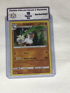 Glarian Sirfetch'd Holo Pokemon Card RCR 10: Glarian Sirfetch'd Holo Pokemon Card RCR 10